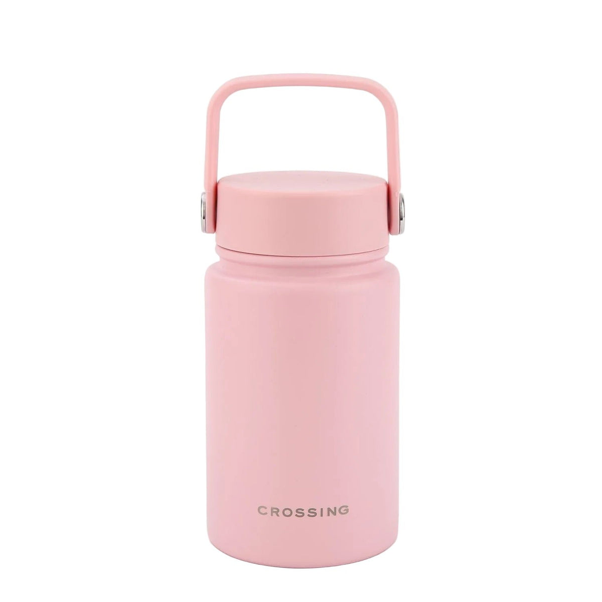 CROSSING | 400ml Urban Ceramic S/S Insulated Flat Cap Bottle With Handle