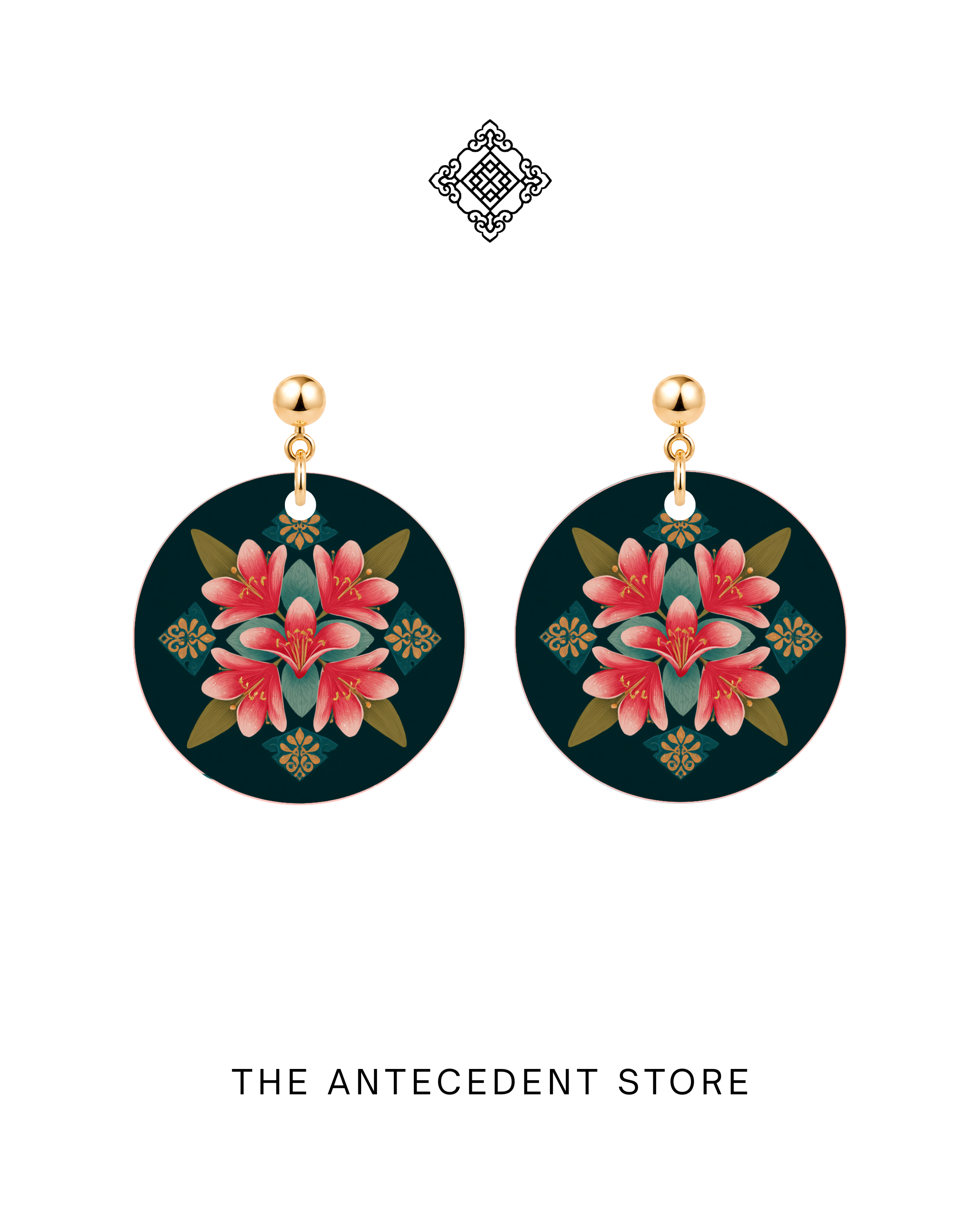 THE ANTECEDENT STORE | Frangipani Peranakan Earrings