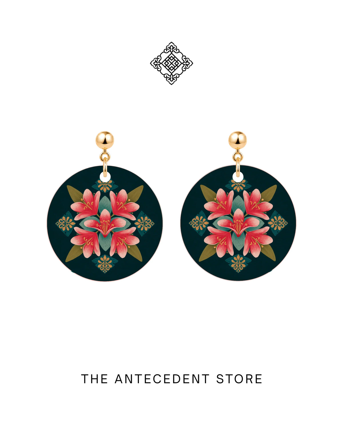 THE ANTECEDENT STORE | Frangipani Peranakan Earrings
