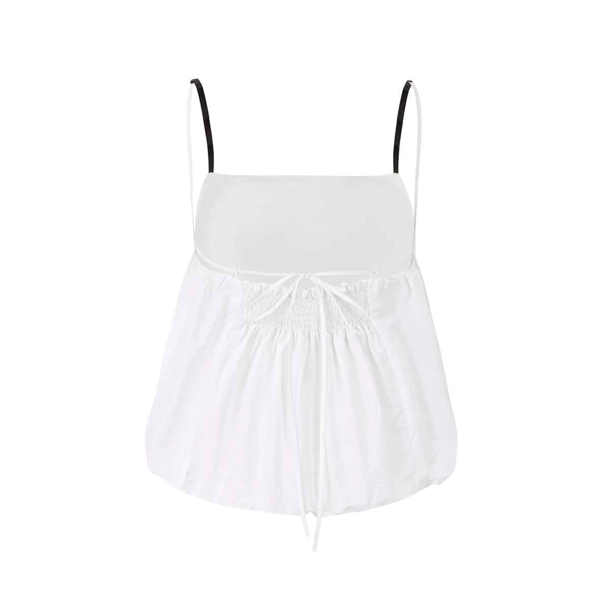 LAYERPLAN | Veya Bubble Hem Open-Back Top