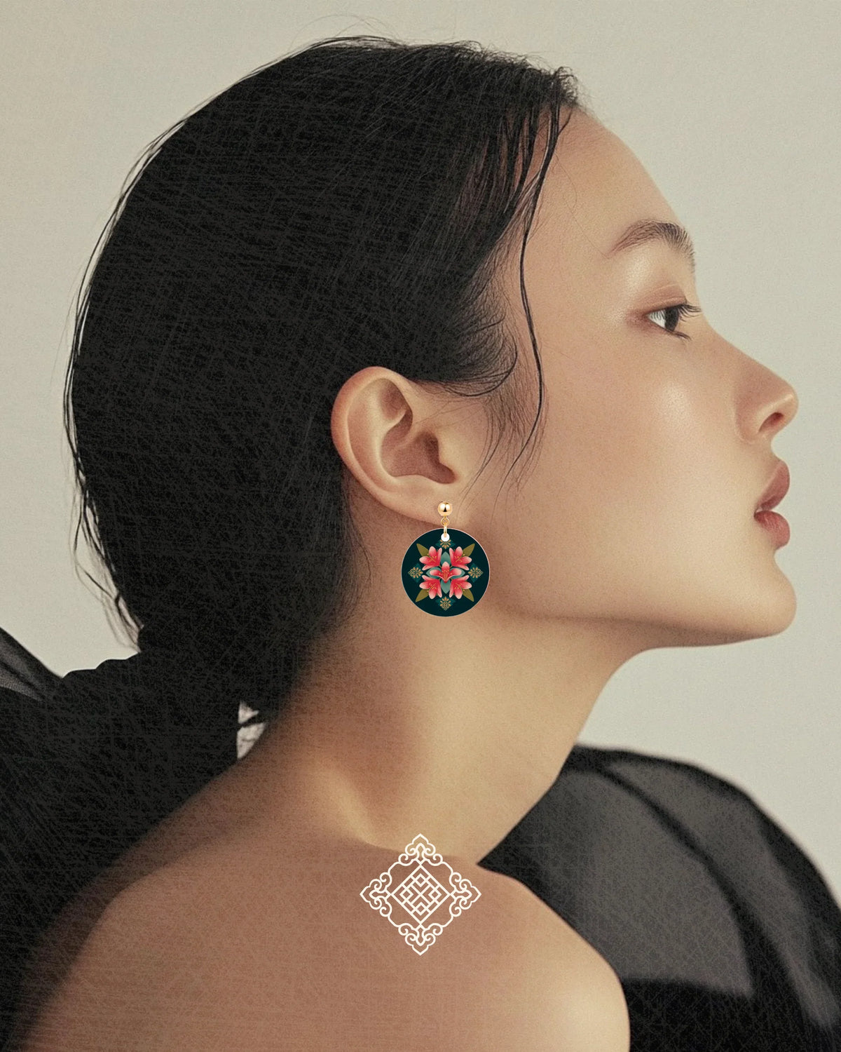 THE ANTECEDENT STORE | Frangipani Peranakan Earrings