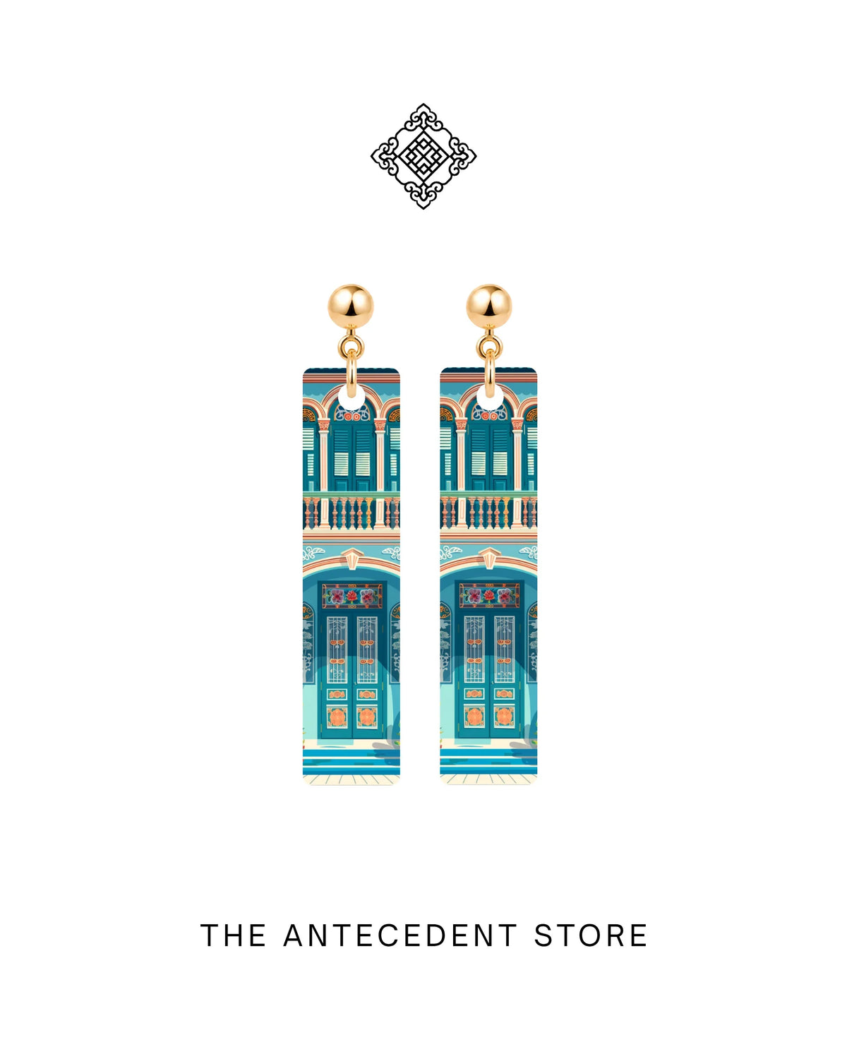 THE ANTECEDENT STORE | Joo Chiat Peranakan Shophouse Earrings