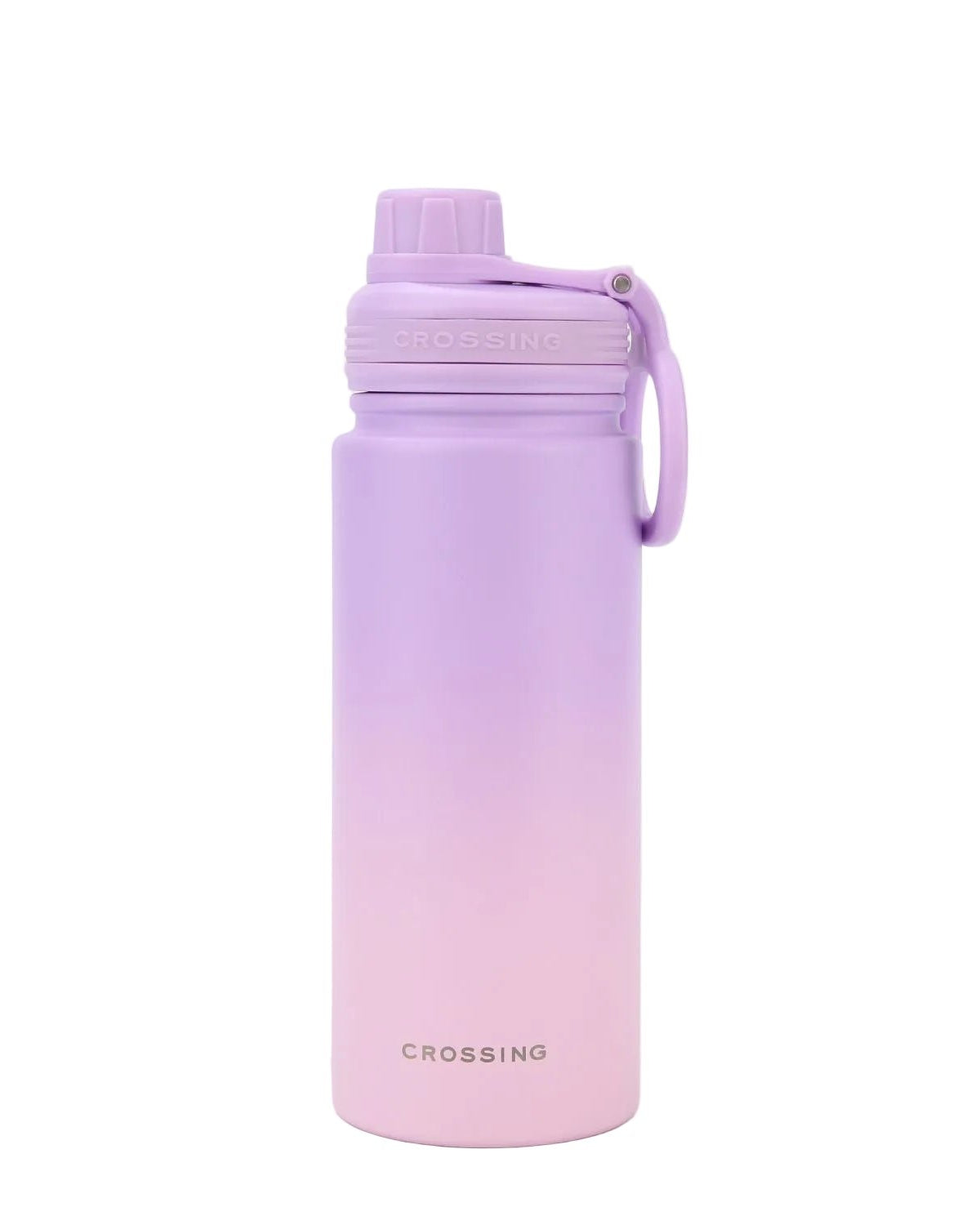CROSSING | 600ml Urban S/S Insulated Screw Cap Sports Bottle With Handle