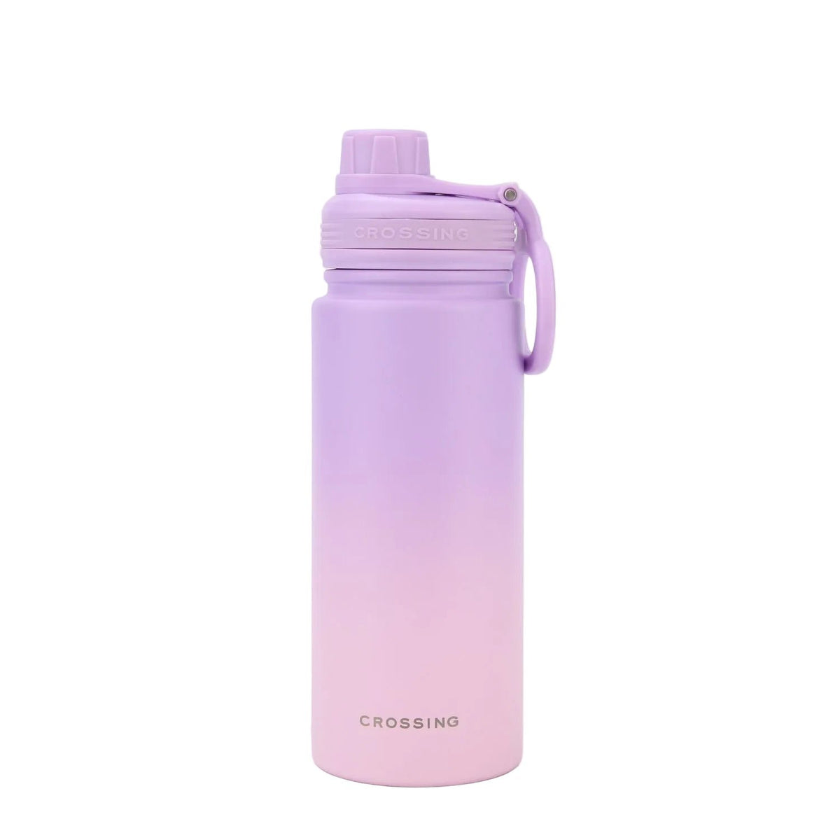 CROSSING | 600ml Urban S/S Insulated Screw Cap Sports Bottle With Handle