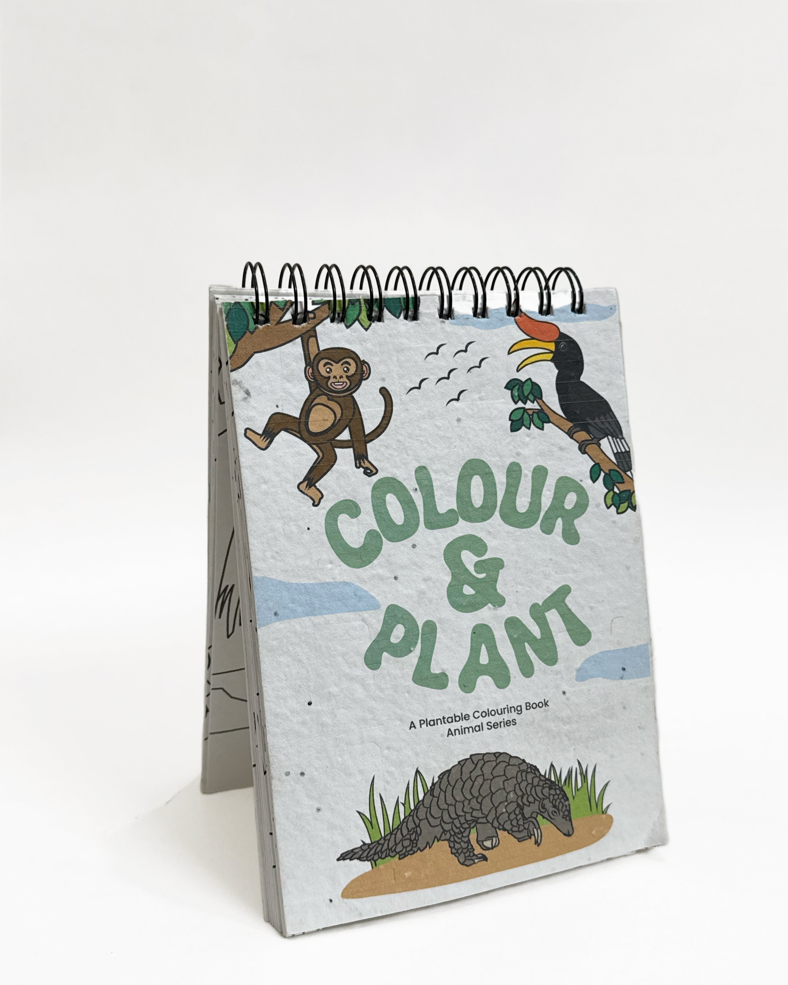 PURPLE AND PURE | Plantable Colouring Book For Kids - Zoo Edition