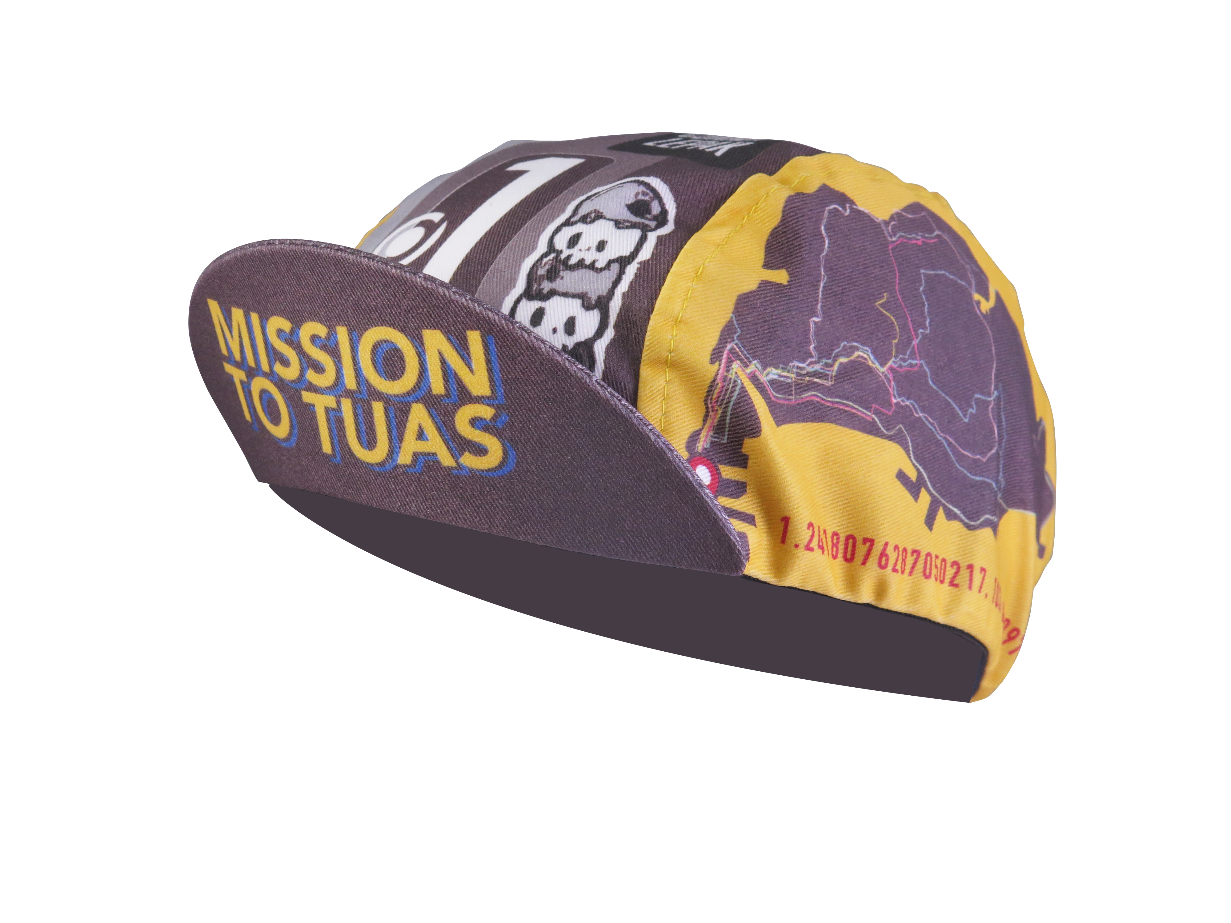 A DESIGN BY TAKACHYA | Cycling Cap - Mission to Tuas Grayscale