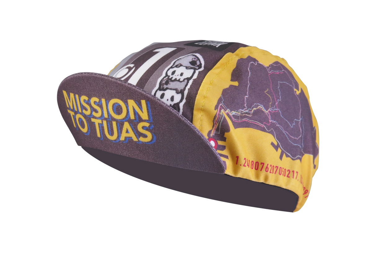 A DESIGN BY TAKACHYA | Cycling Cap - Mission to Tuas Grayscale