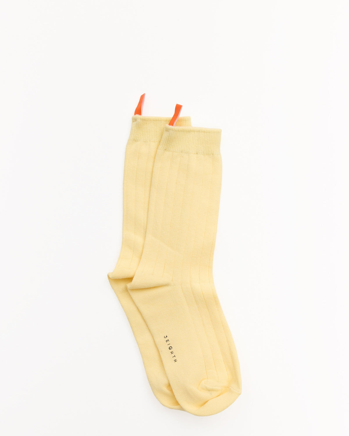 3EIGHTH | Tab Crew Socks in Butter Yellow