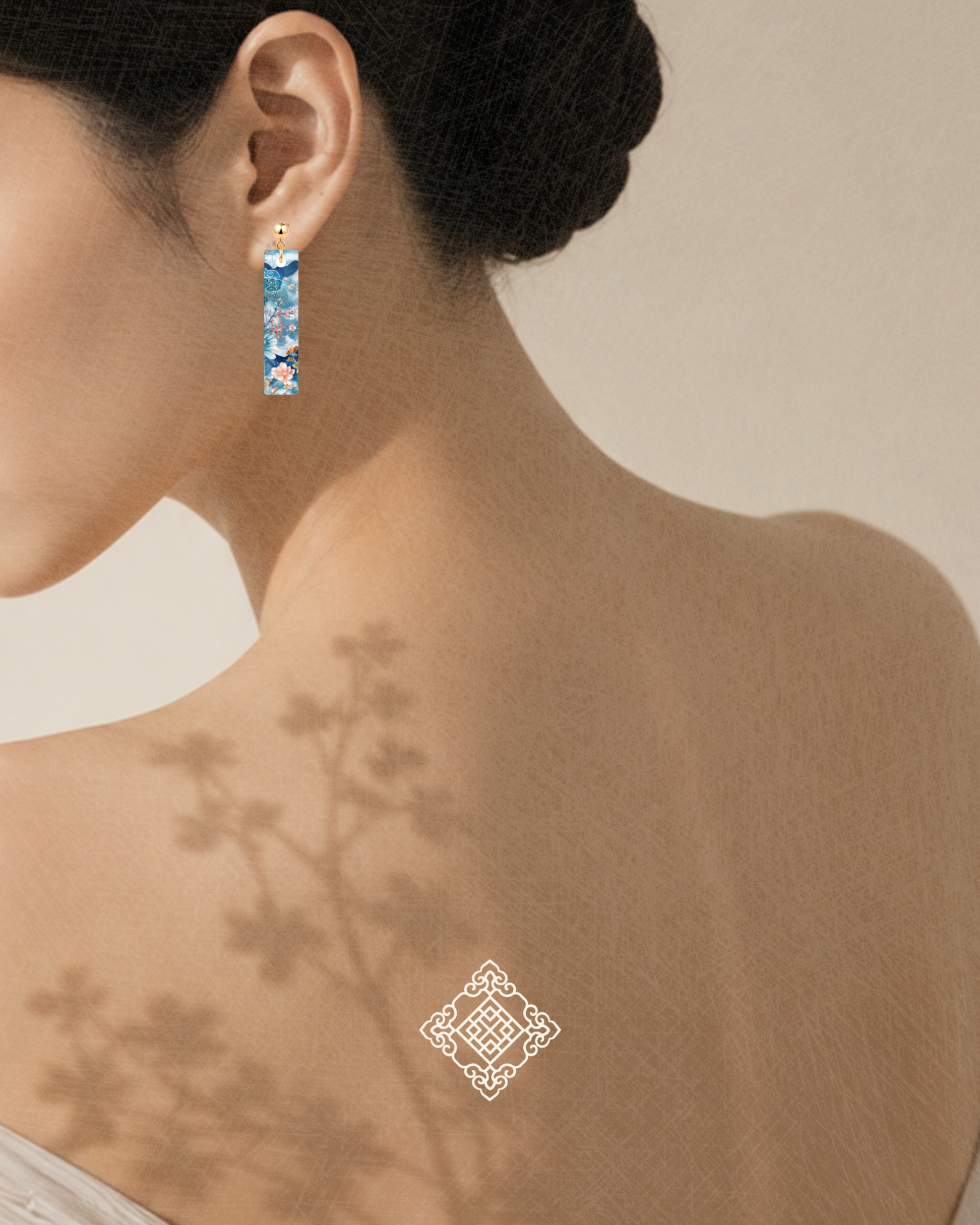 THE ANTECEDENT STORE | Auspicious Clouds & Plum Blossom Earrings