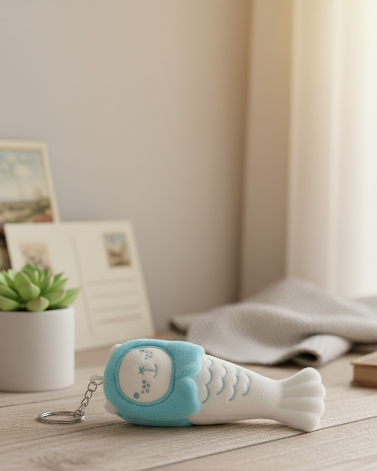 NOM | Merlion Chou Chou Mini Keychain