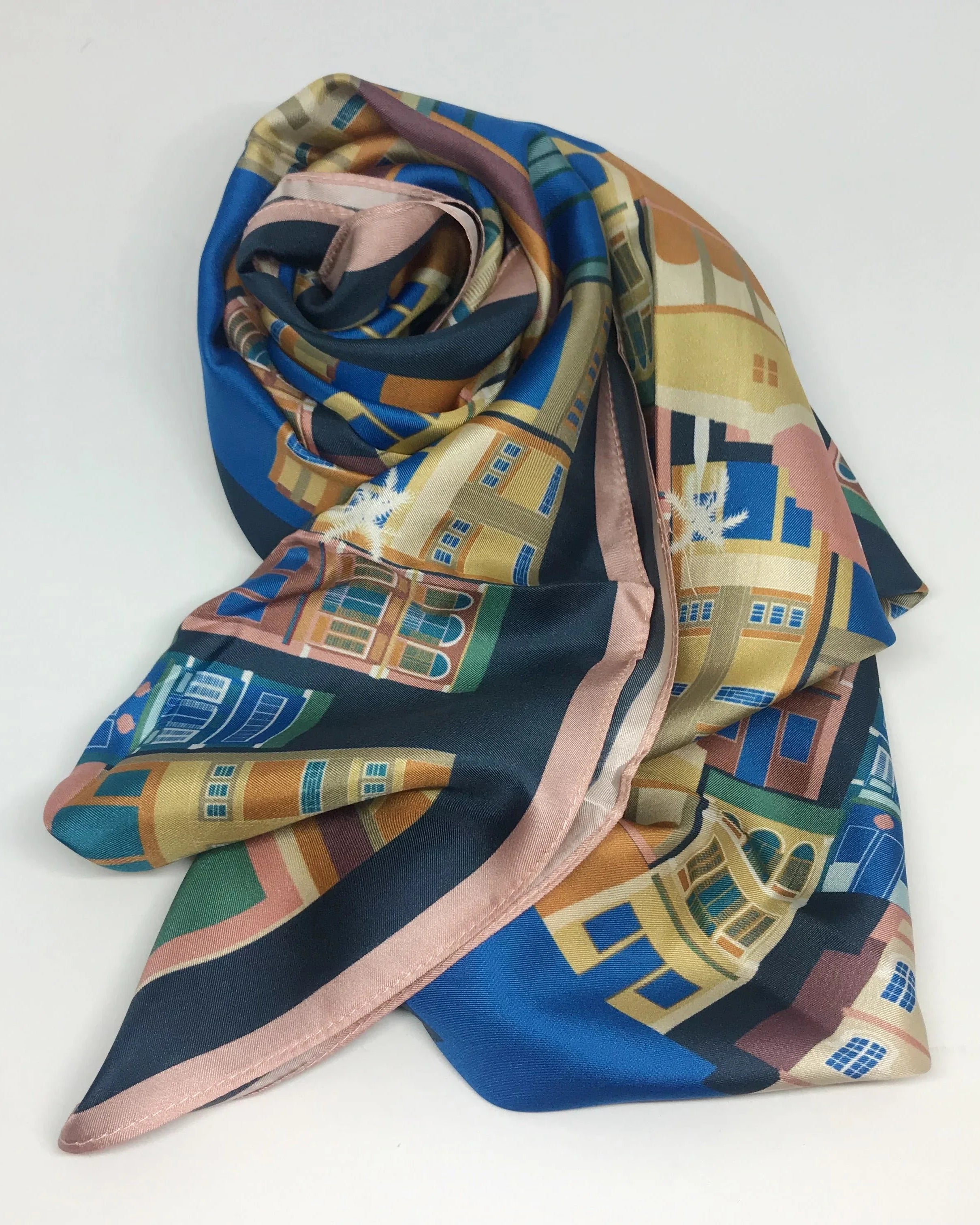 BINARY STYLE | Shophouses of Singapore Silk Scarf
