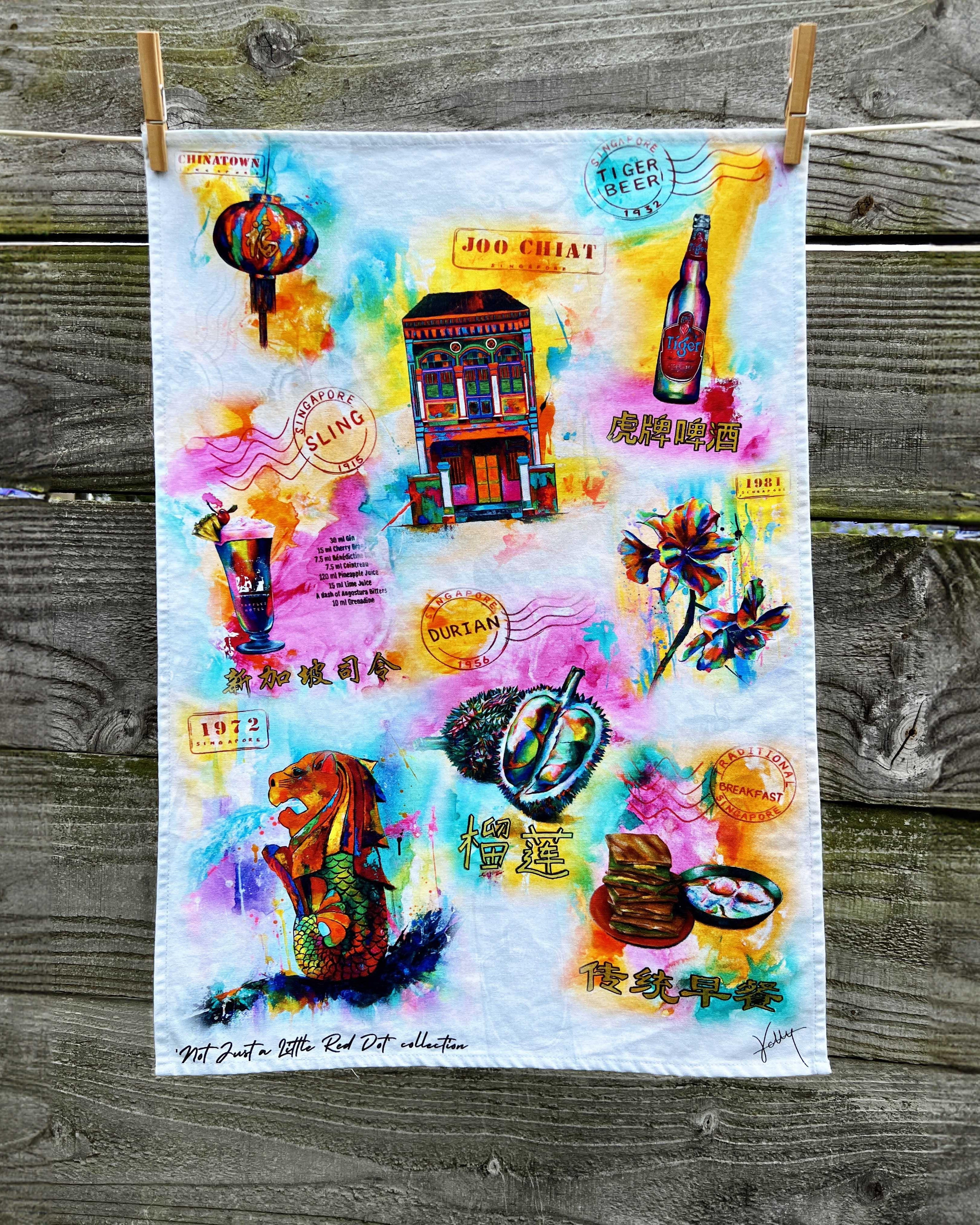 KELLY SER ATELIER | Not Just a Little Red Dot: Tea Towel