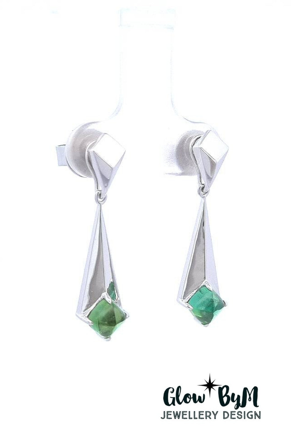 CREATIVE JEWELLERY STUDIO | Tourmaline Stalactite Silver Earrings by Glow byM