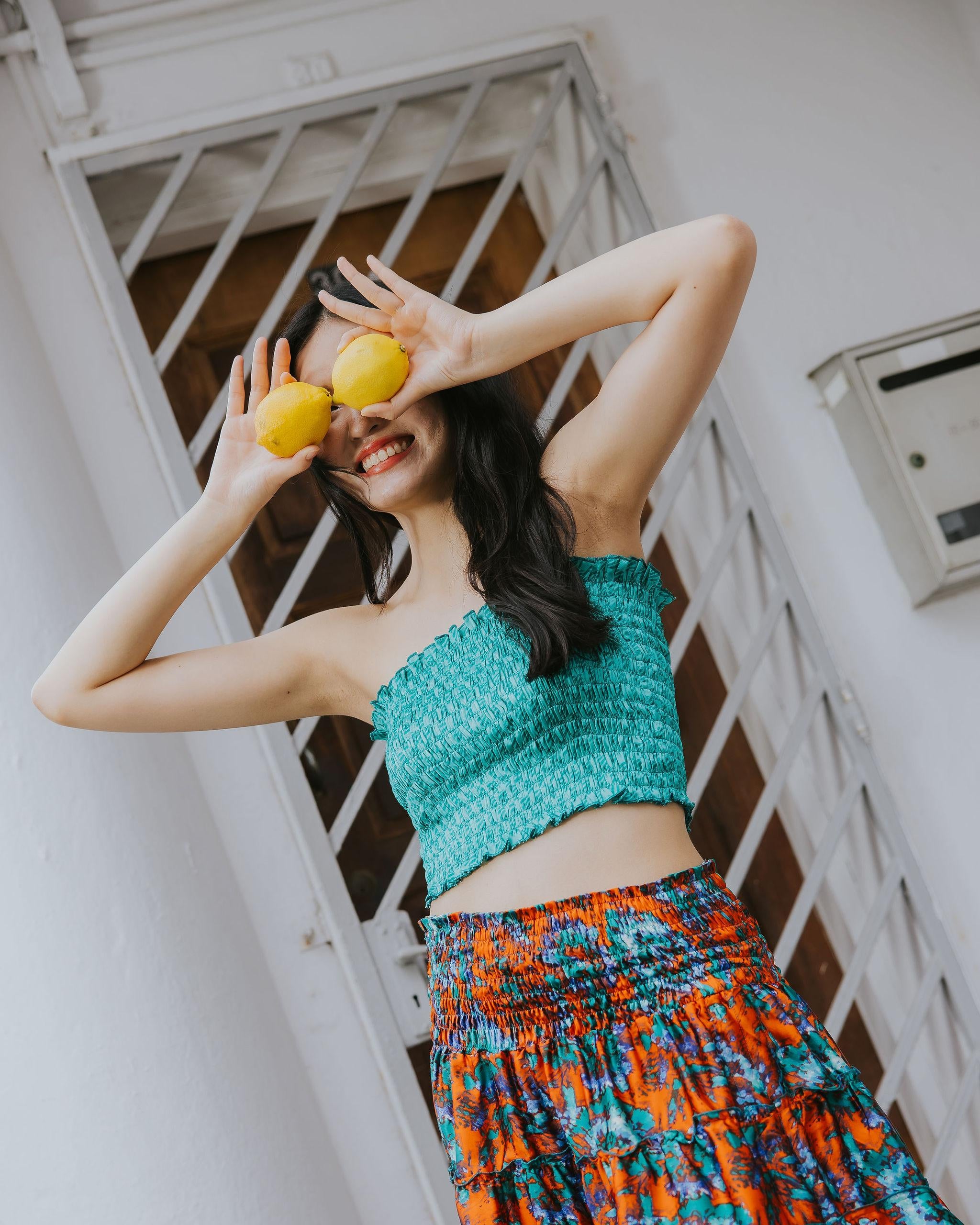 RAJA RANI | Modal Silk Tube Top & Skirt Set