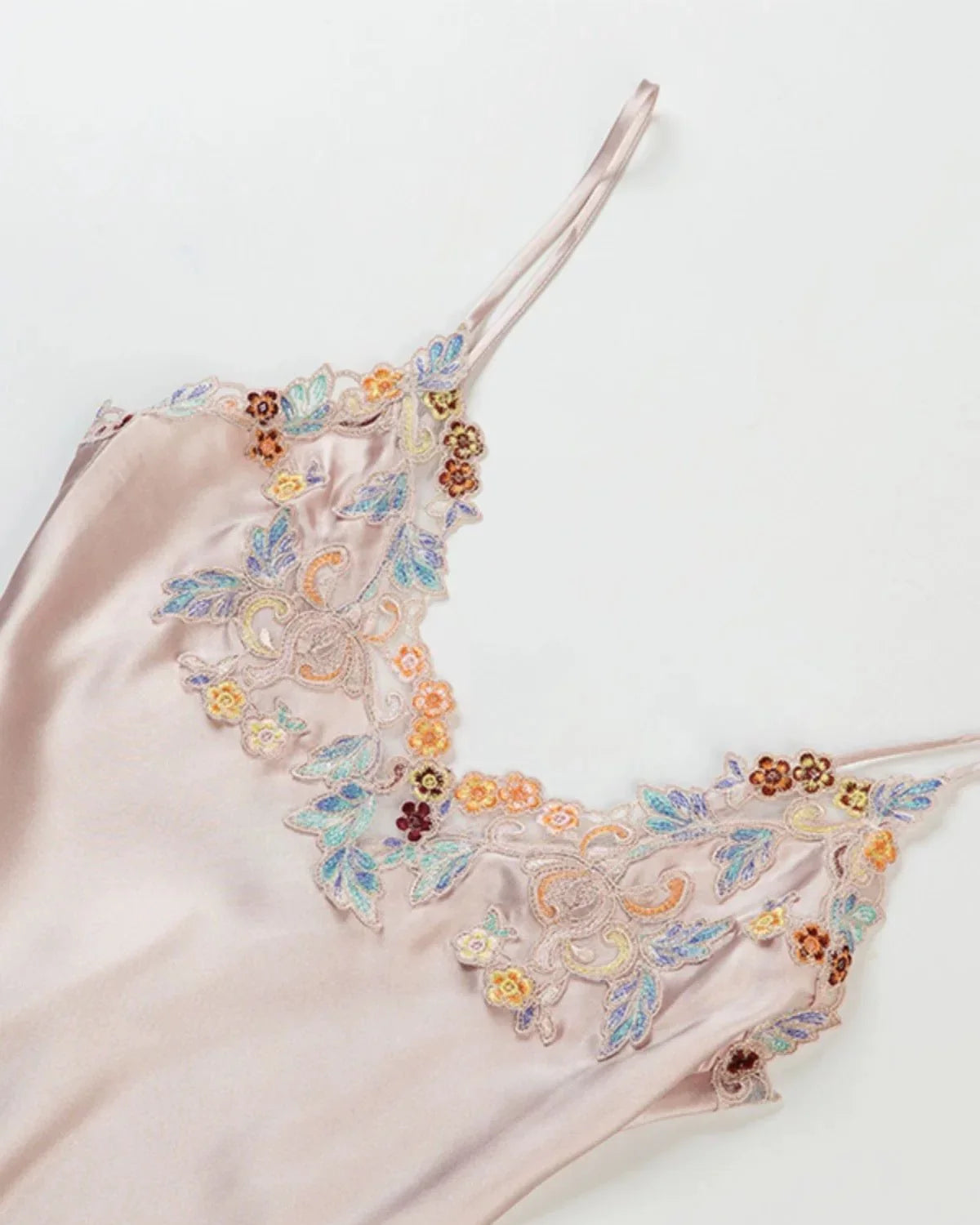 BELLS & BIRDS | Florentine Mulberry Silk Cami Set (Rose)