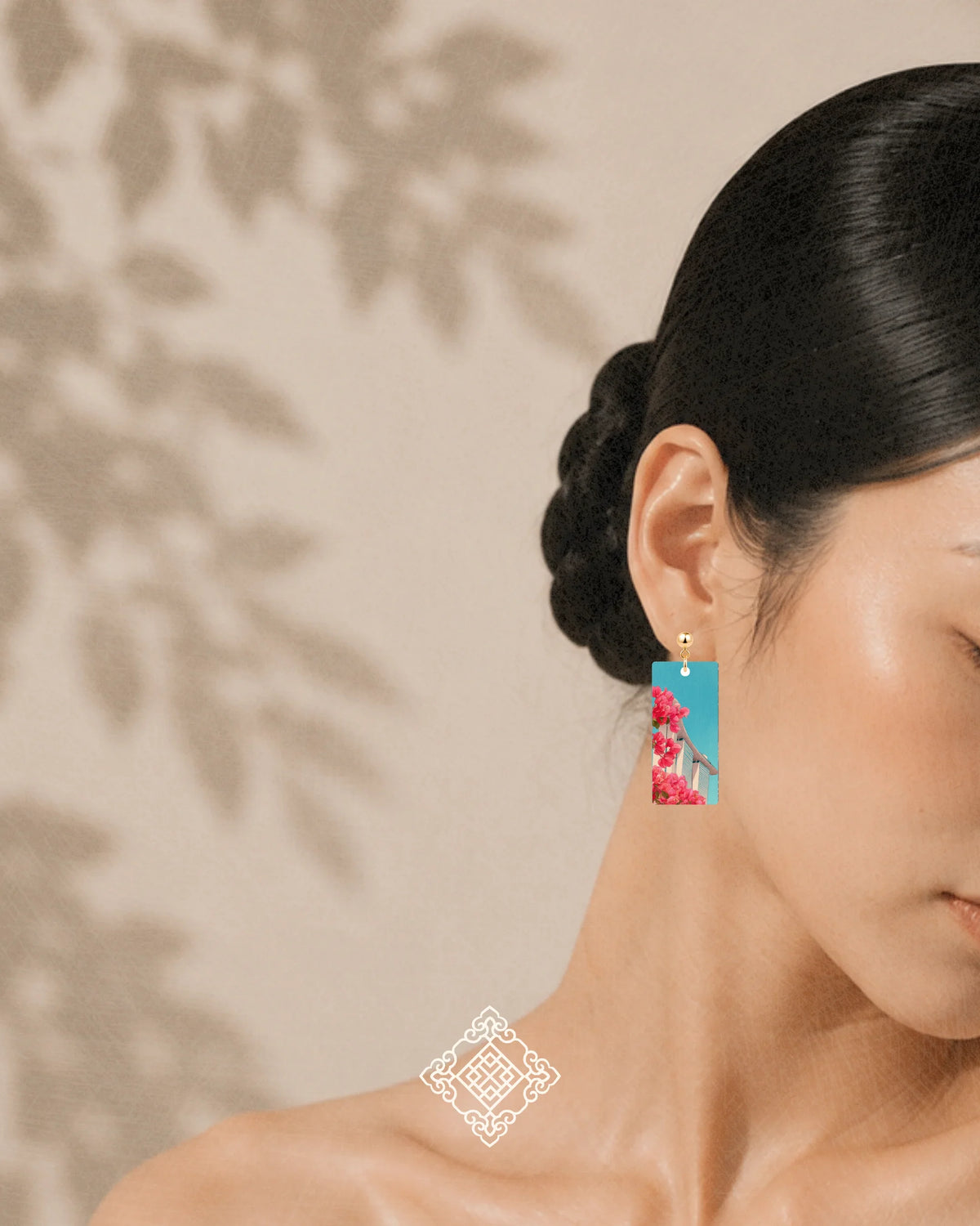 THE ANTECEDENT STORE | Singapore in Bloom Earrings | Bougainvillea