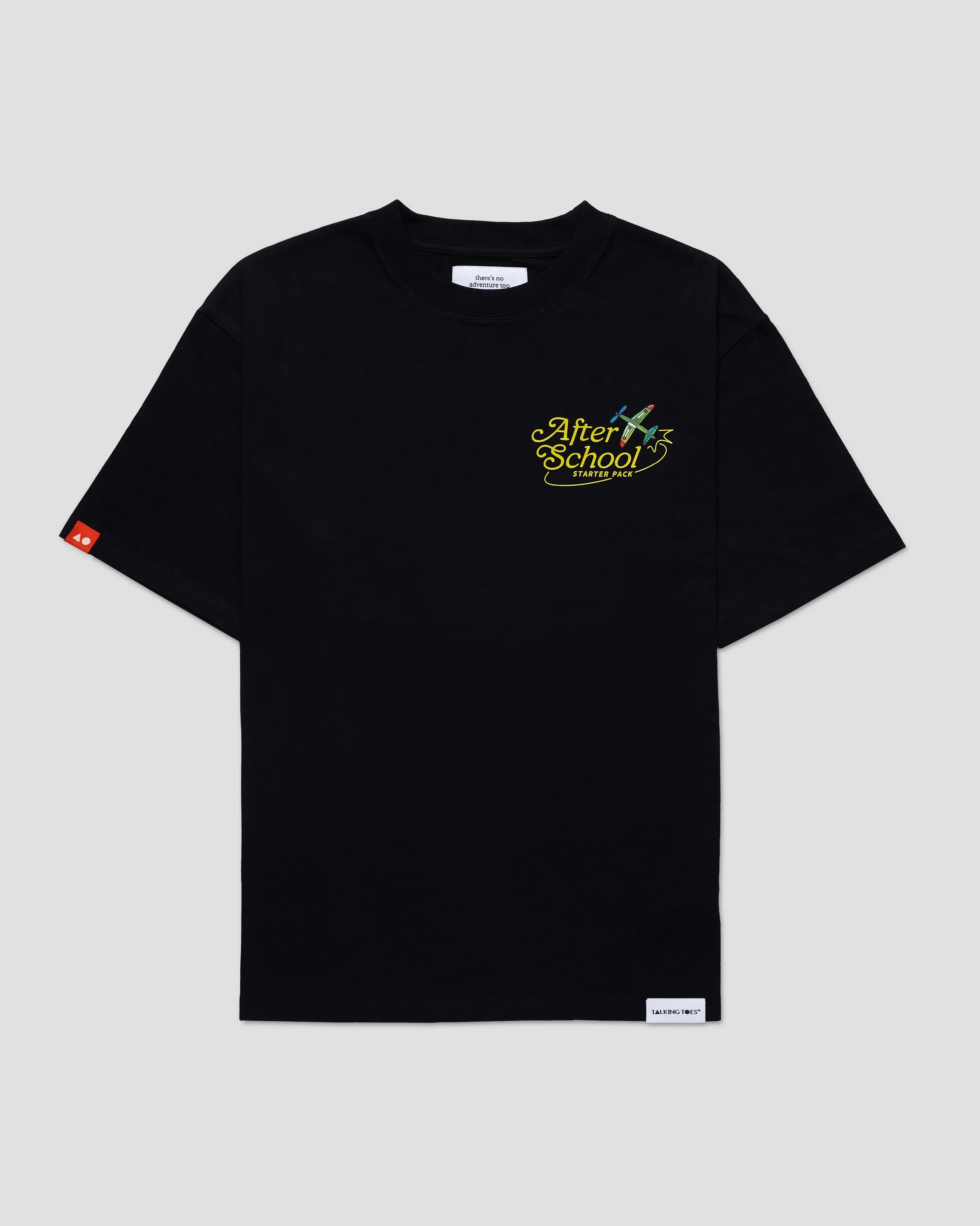 TALKING TOES | After School Oversized Tee - Black