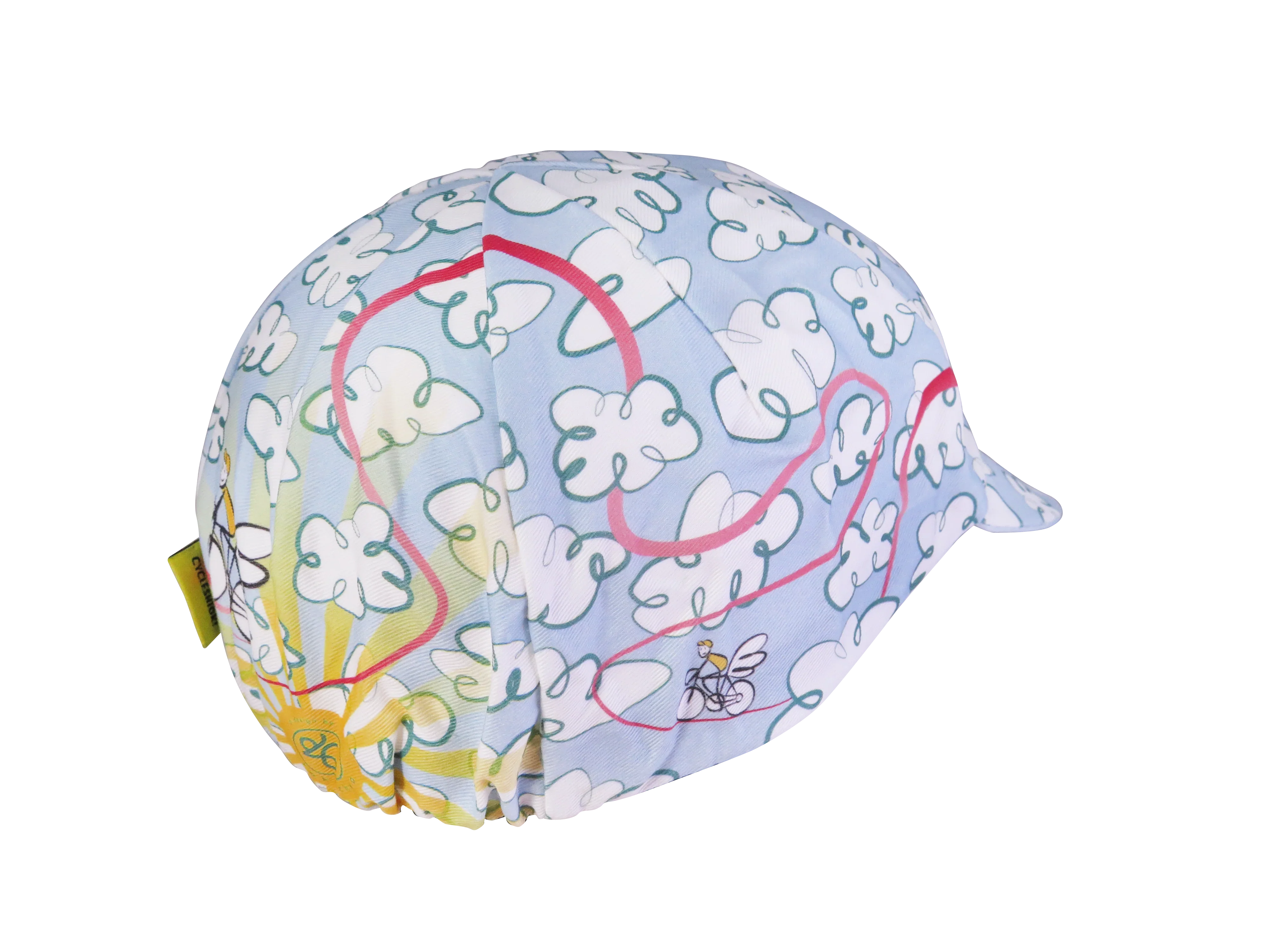 A DESIGN BY TAKACHYA | Cycling Cap - Flying Unicorn Sky Blue