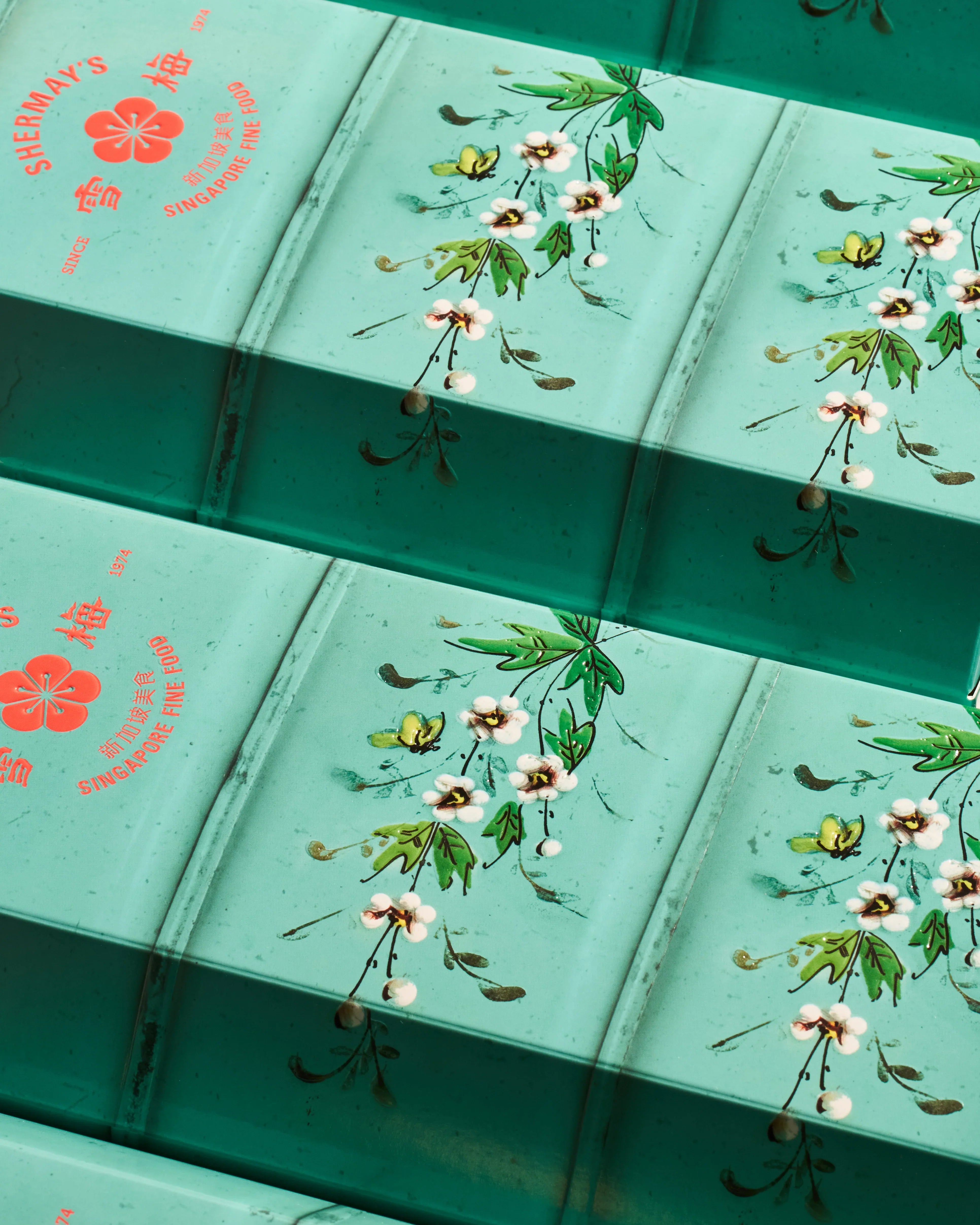 SHERMAY'S SINGAPORE FINE FOOD | Vintage Teal Tingkat Gift Set - Seafood