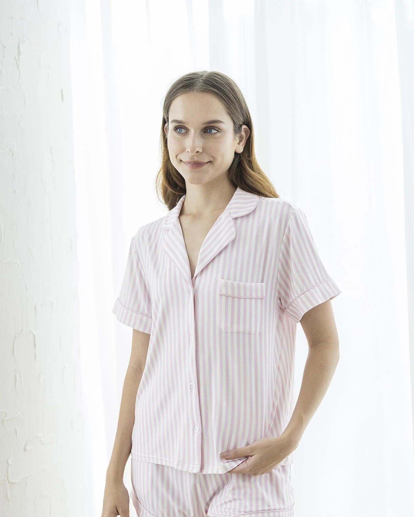 SELENIGHT CO | Signature Pyjamas Set | Pink Stripes