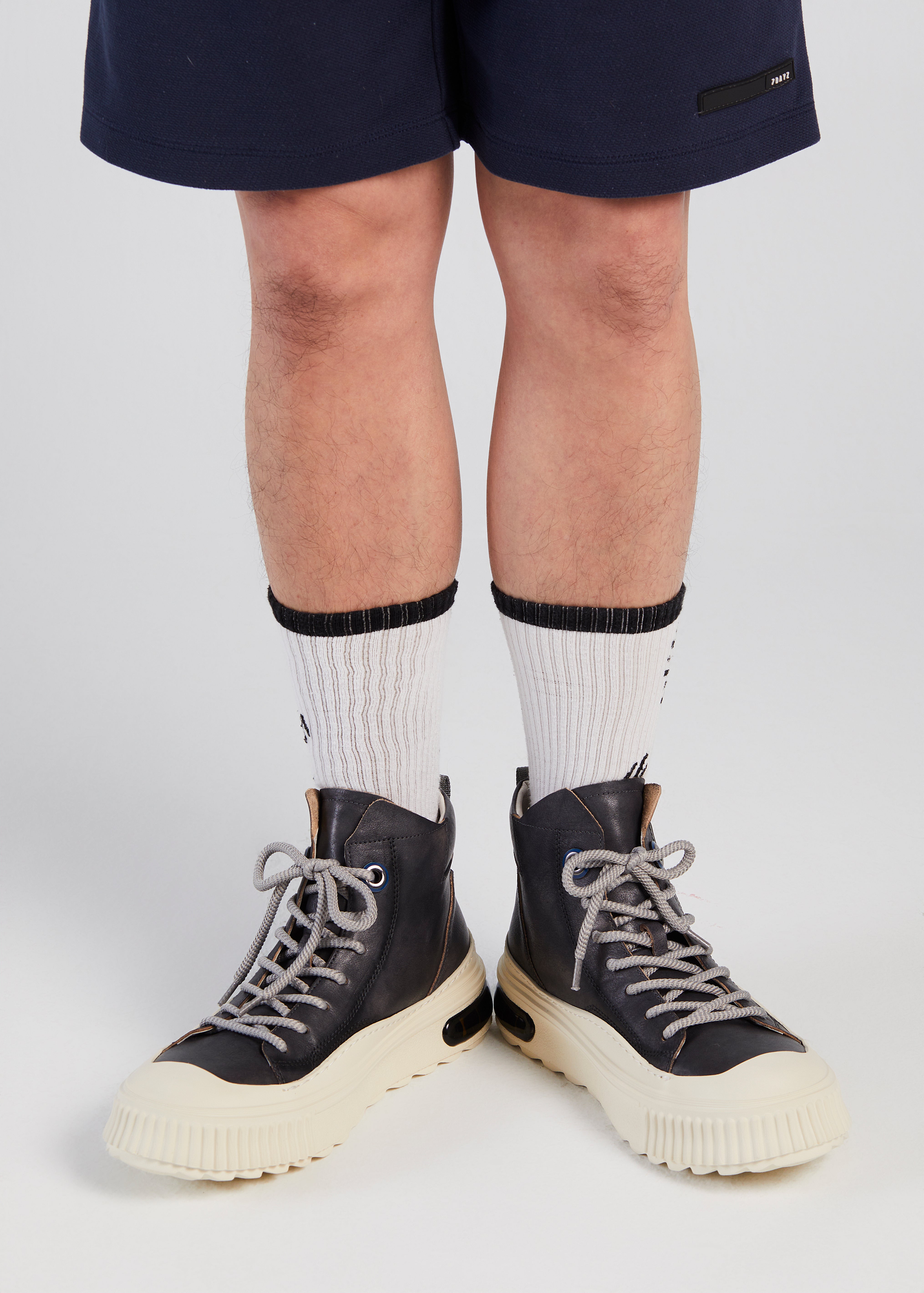 PROJECTWEAR | Farrell Mid Cut Leather Sneaker Grey