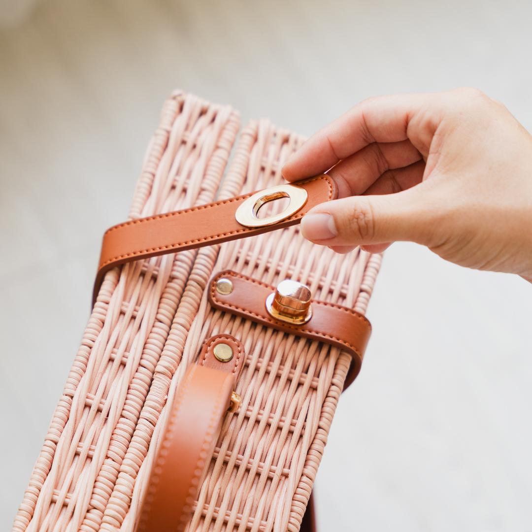 MOMIJI | Jasmine Briefcase - Dusty Pink