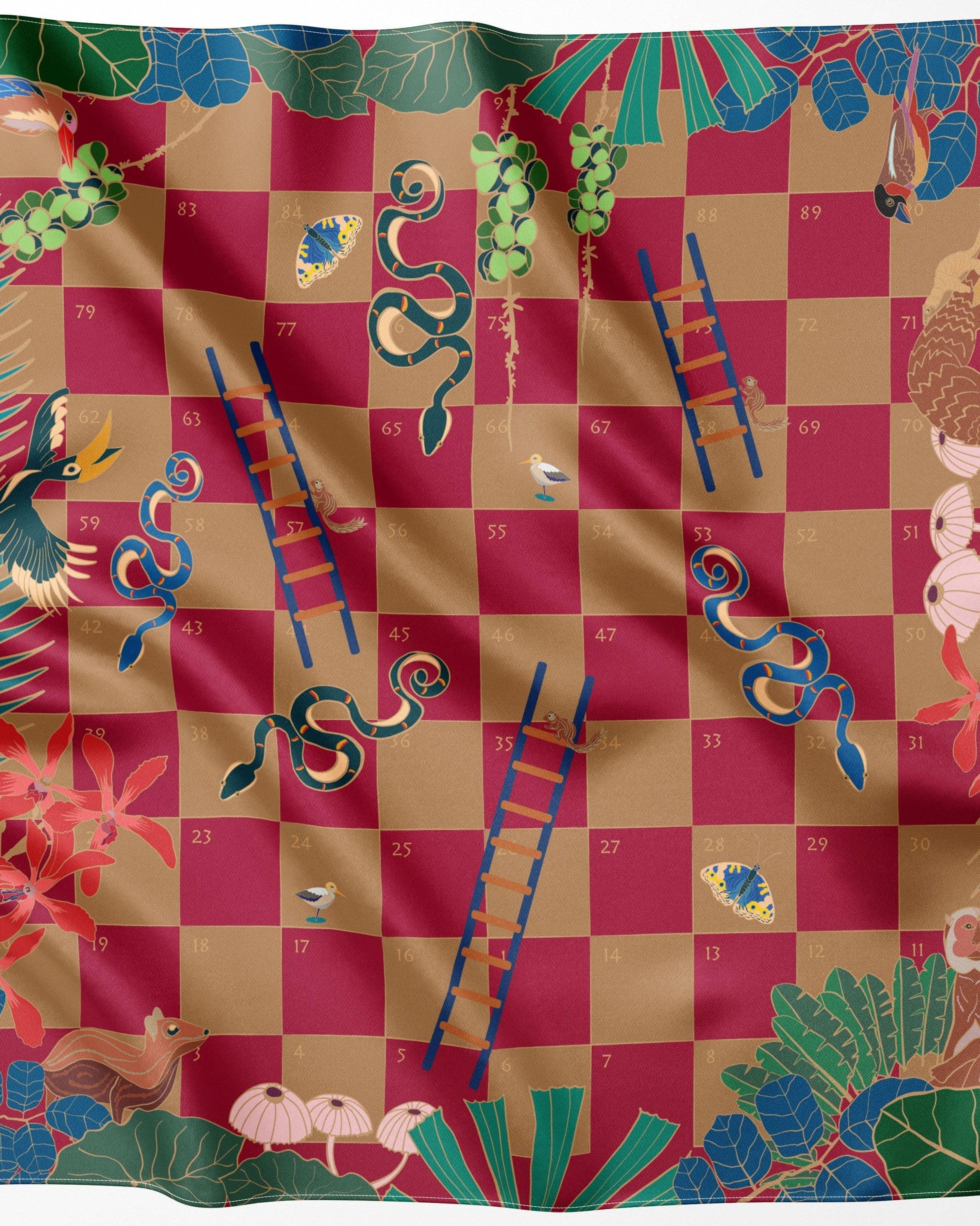 BINARY STYLE | Snake and Ladder Silk Scarf