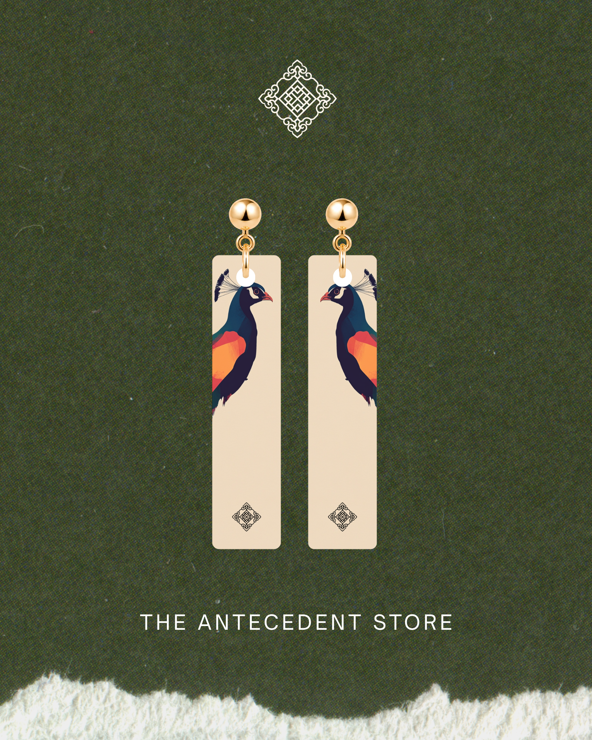 THE ANTECEDENT STORE | Peacock Earrings
