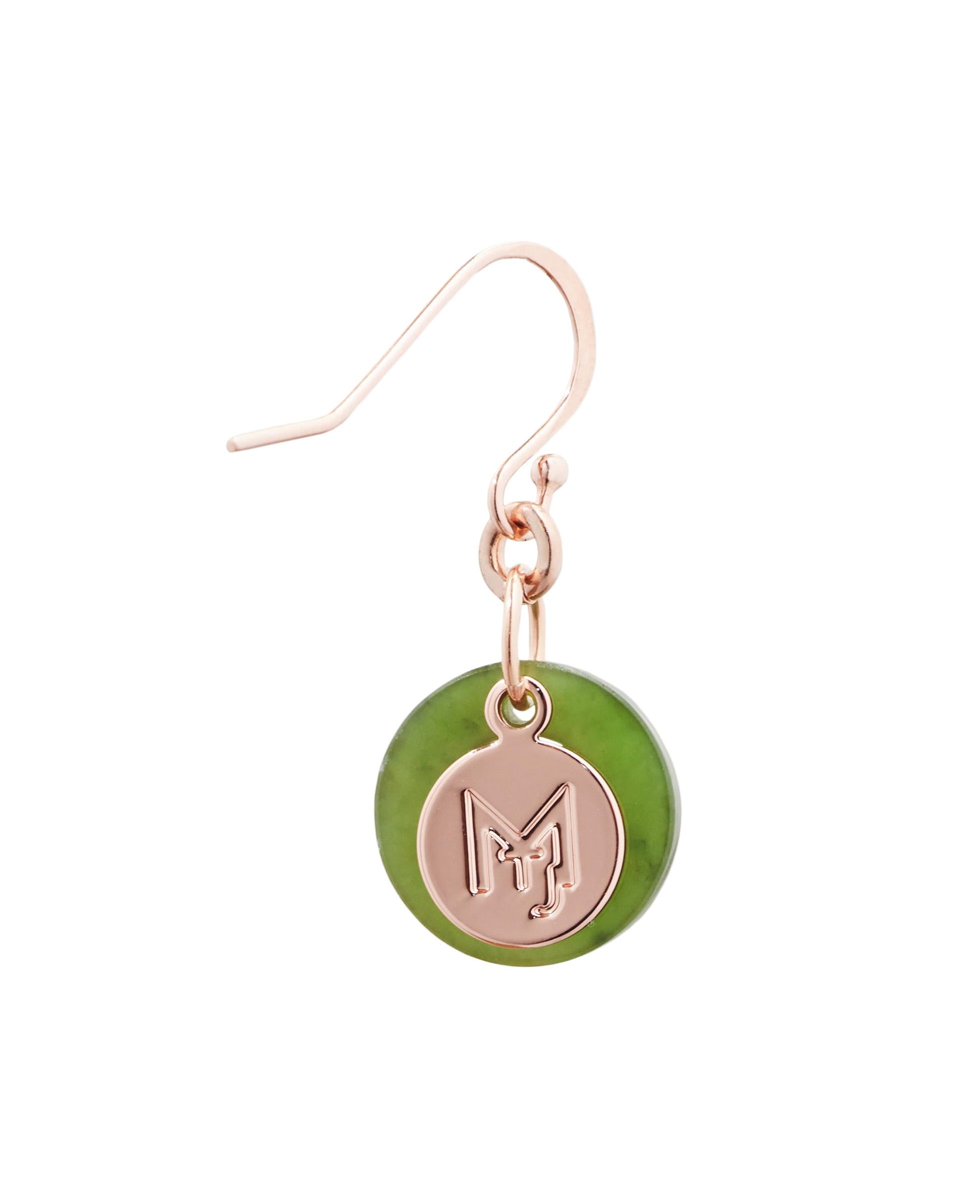 MARILYN TAN JEWELLERY | Nephrite Green Jade Mini Ring Hooks Earrings
