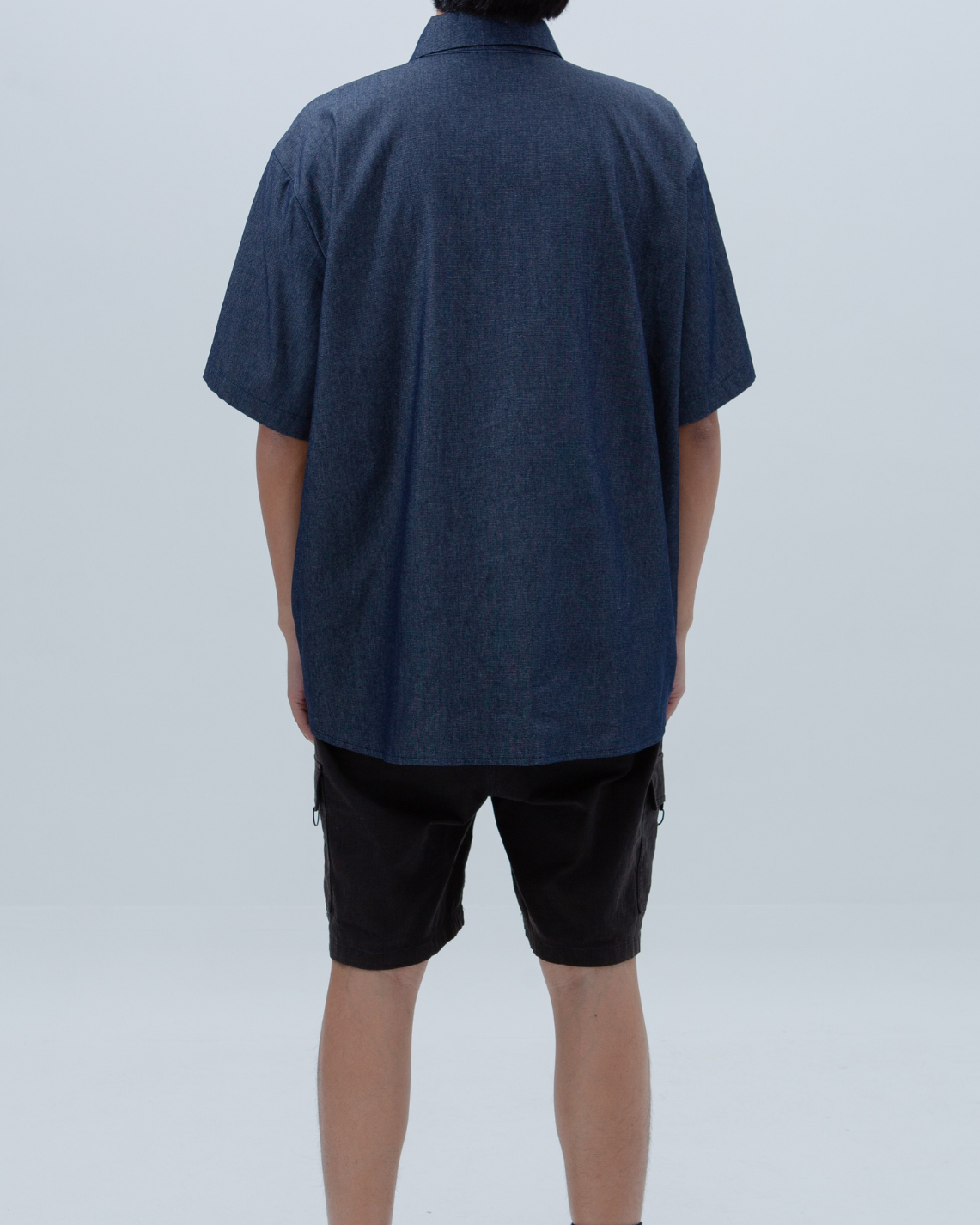 SAERO COLLECTIVE | Denim Short Sleeve Shirt | Blue