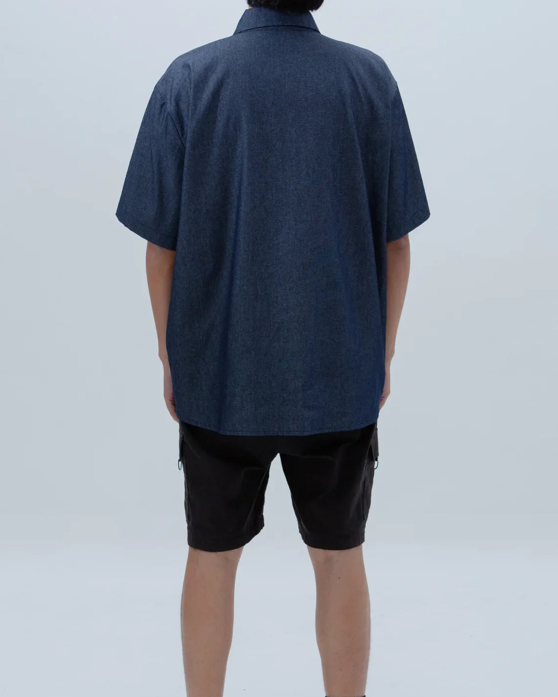 SAERO COLLECTIVE | Denim Short Sleeve Shirt | Blue