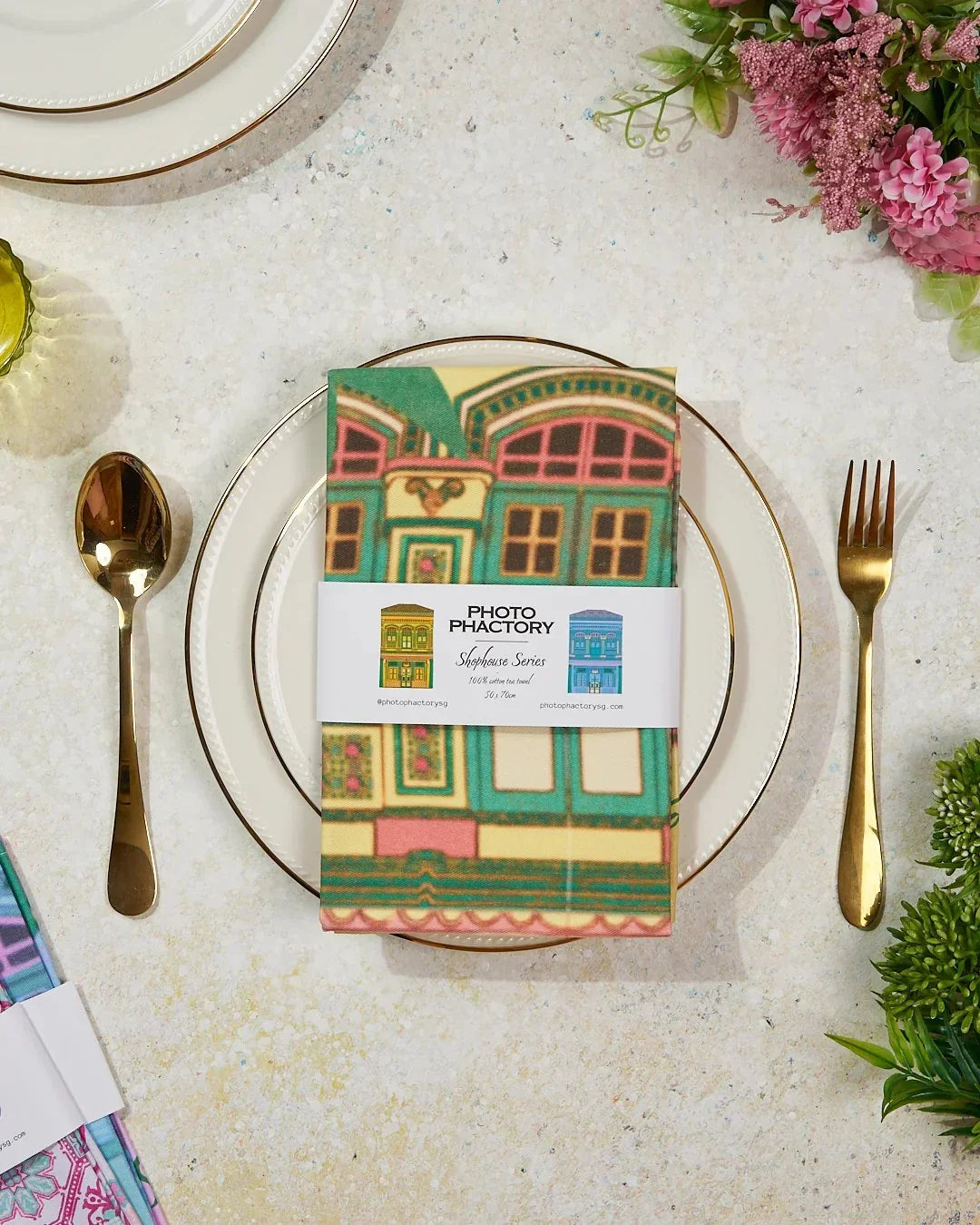 PHOTO PHACTORY | Tea Towel | Shophouses Series | Yellow