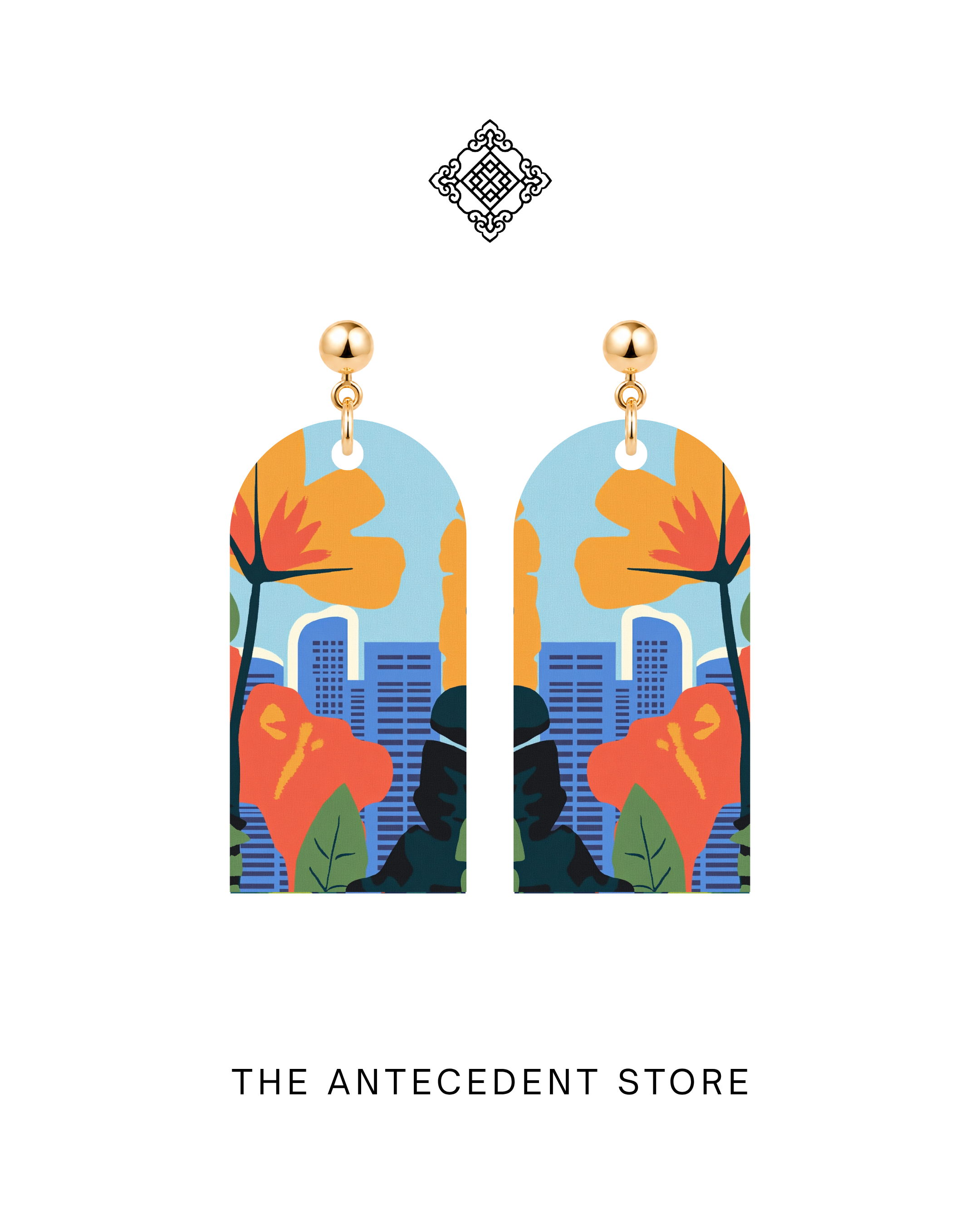 THE ANTECEDENT STORE | Singapore Skyline Earrings | Island Colours Series No. 02