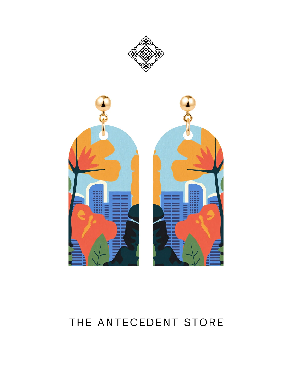 THE ANTECEDENT STORE | Singapore Skyline Earrings | Island Colours Series No. 02