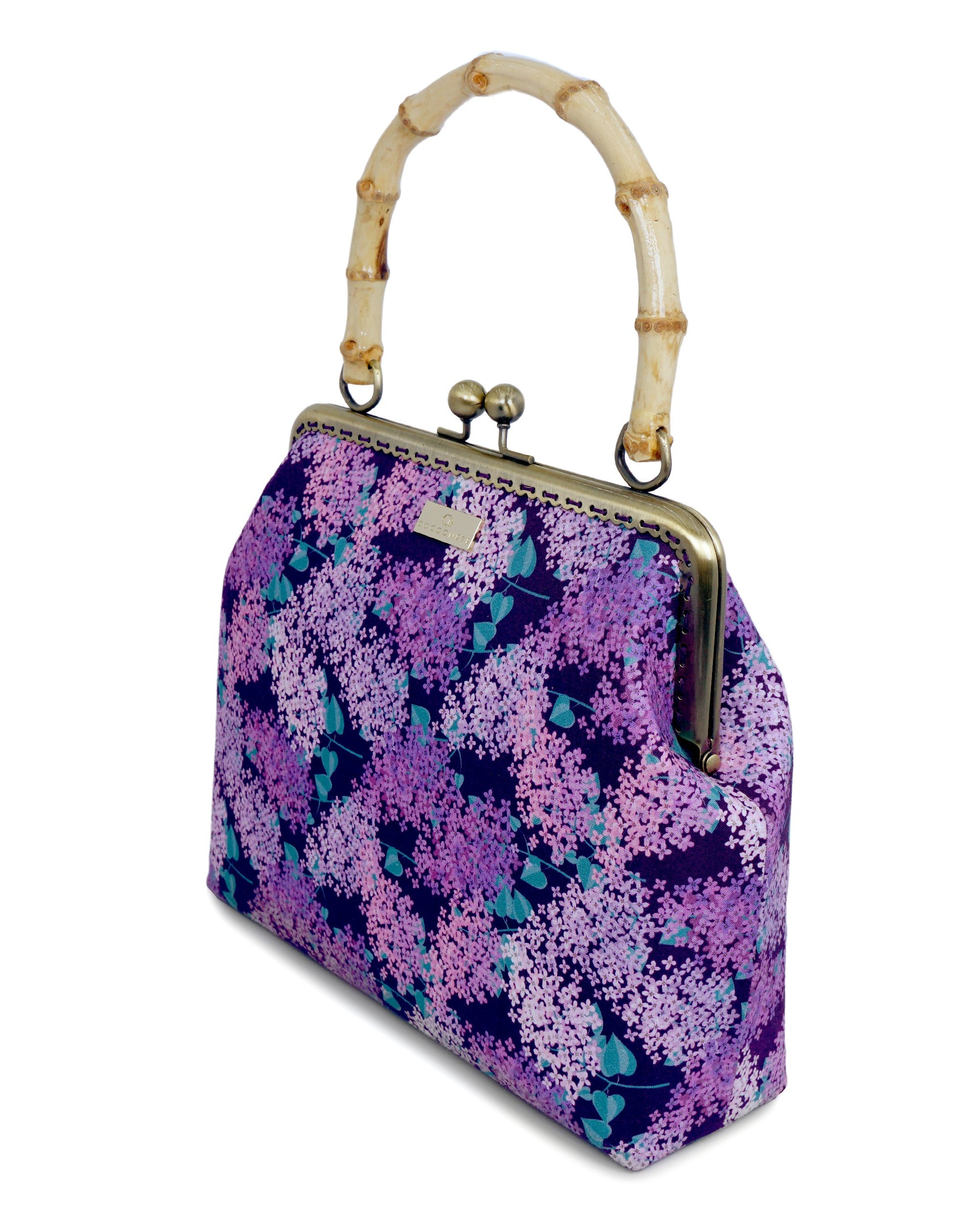 COCOONESE | Bamboo Top Handle Bag - Lavender