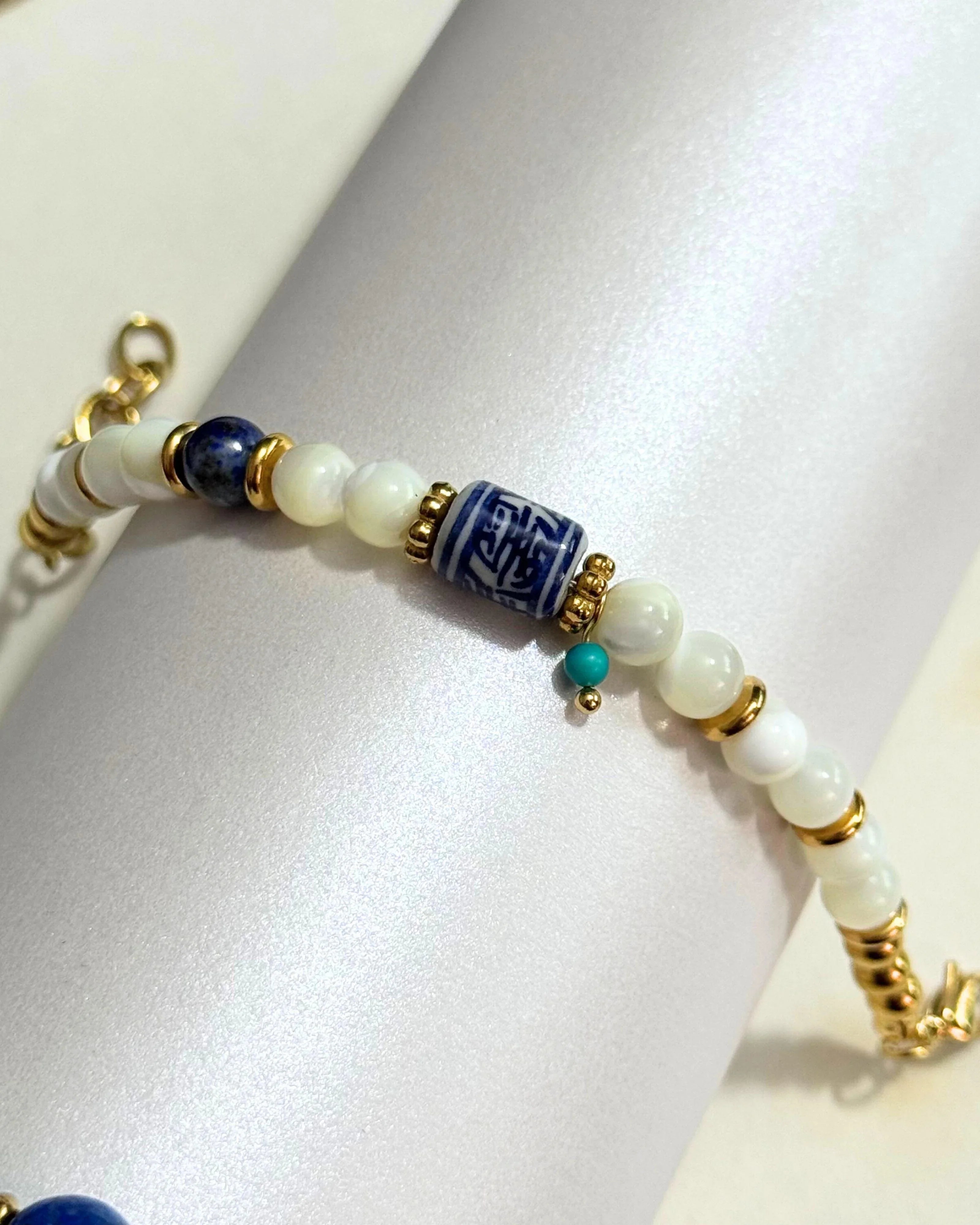 THE ANTECEDENT STORE | B - Porcelain Lapis Lazuli Bracelet