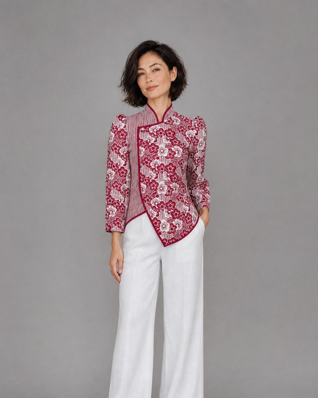 ANS.EIN | BANGKIT Red Batik Kebaya Blazer
