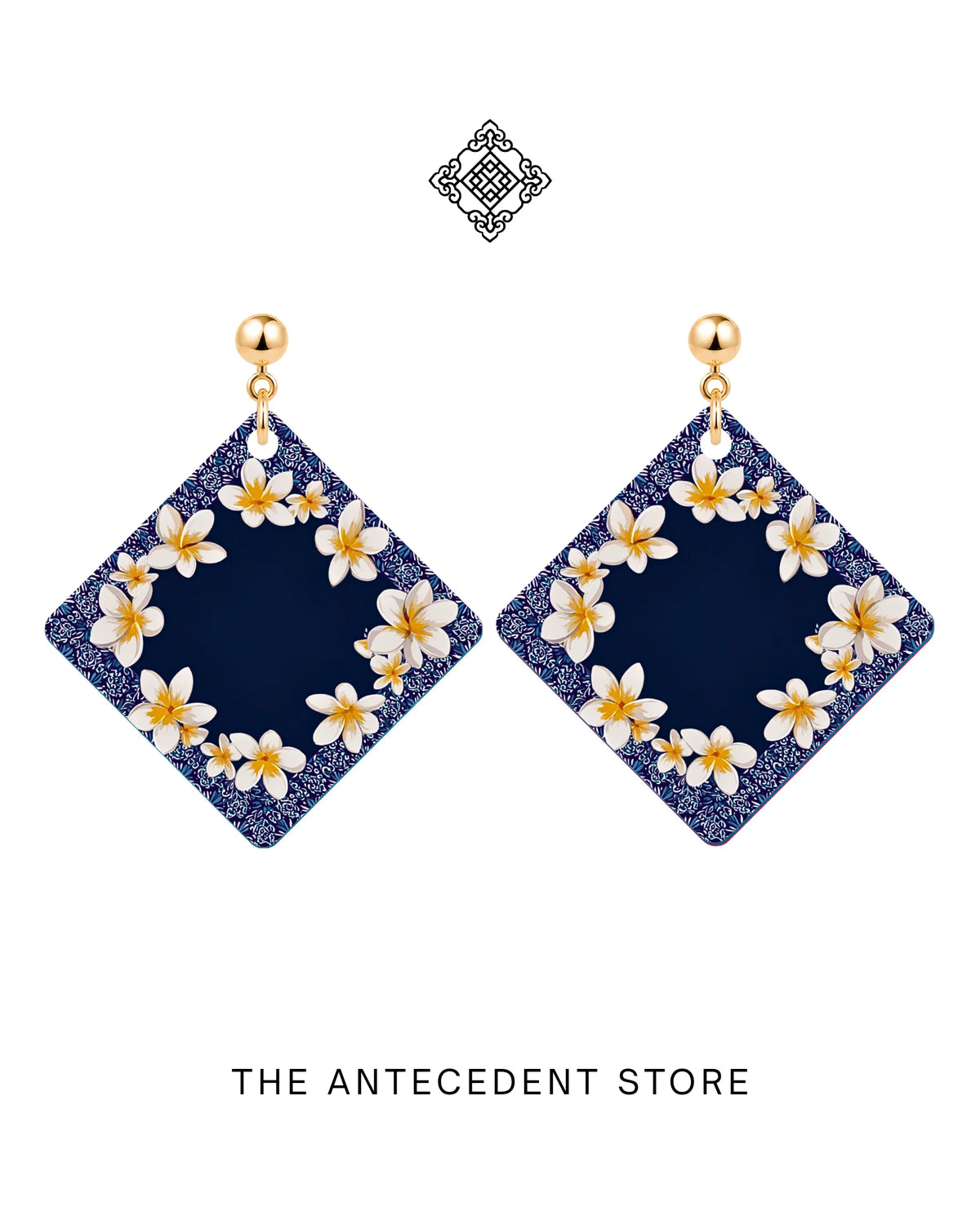 THE ANTECEDENT STORE | Frangipani Tile Earrings