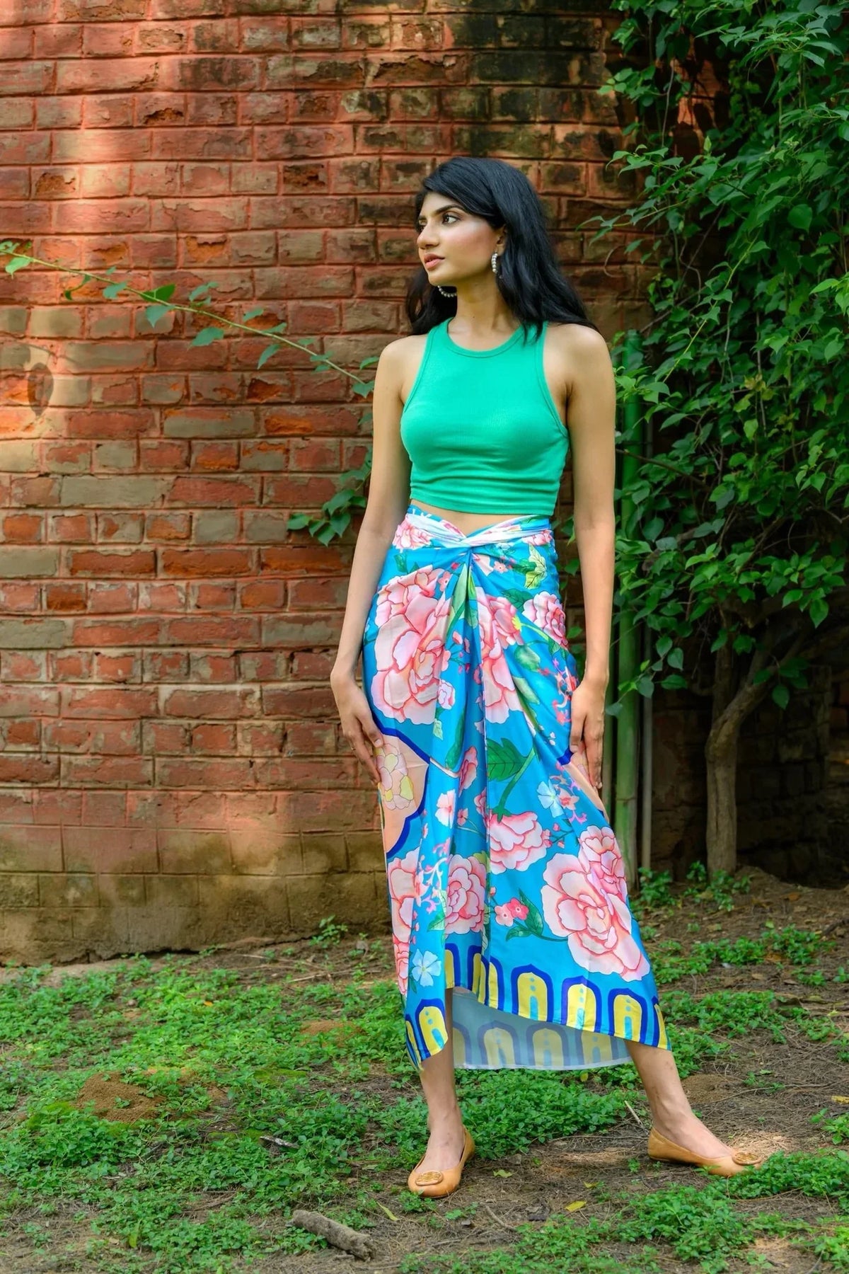 PHOTO PHACTORY | Jiwas Wrap Skirt | Peranakan Pottery Skirt
