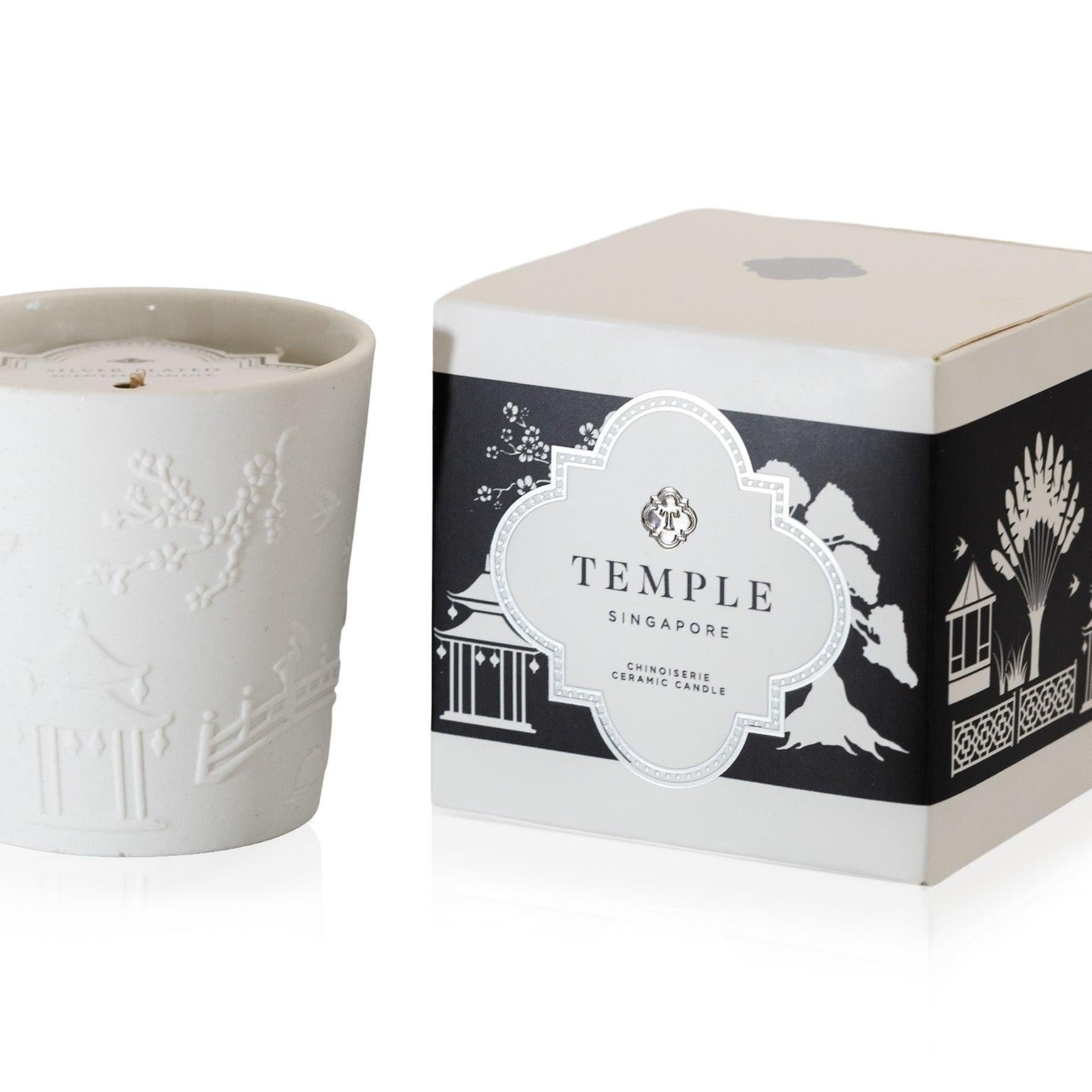 TEMPLE CANDLES | Chinoiserie Ceramic Candle
