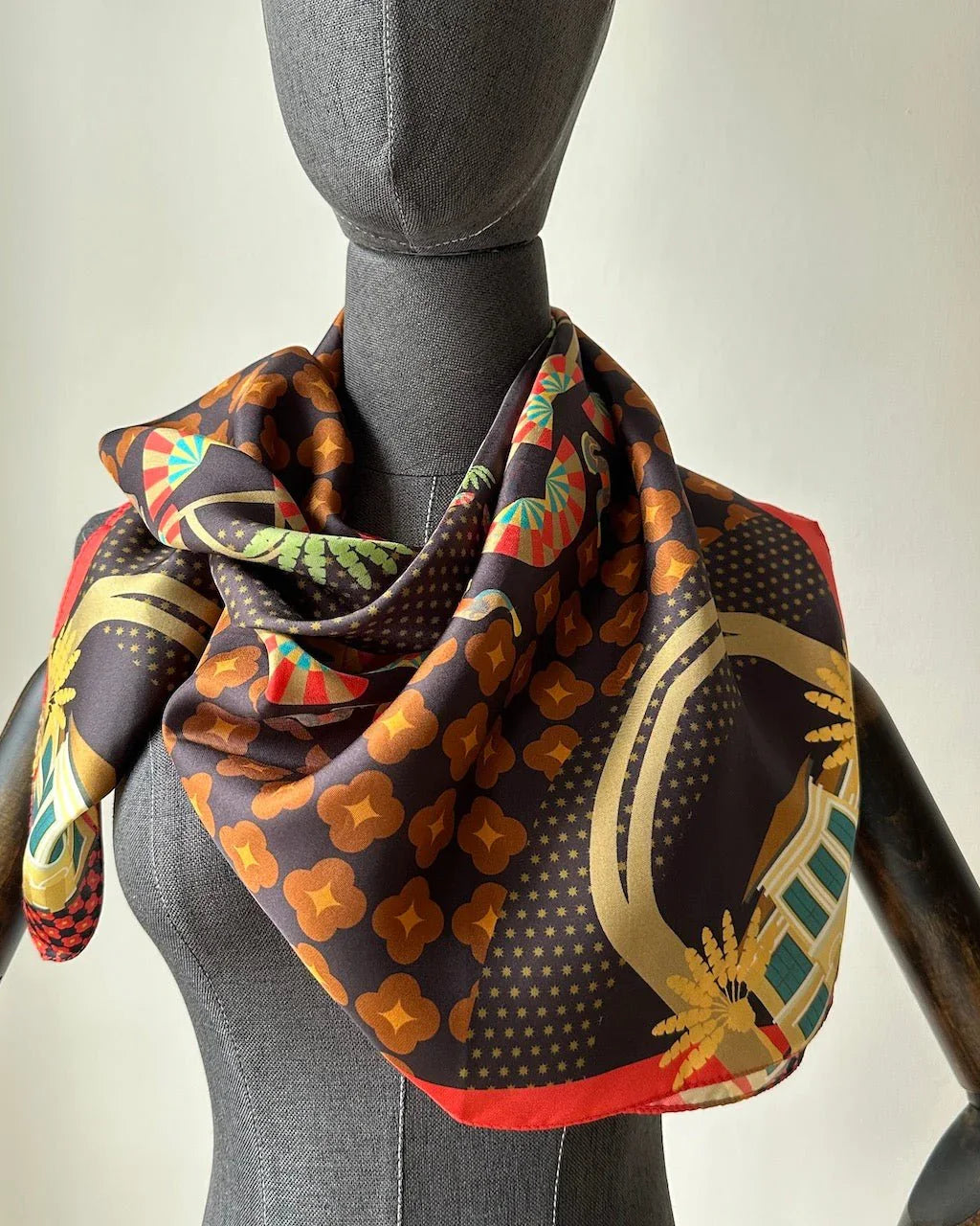 BINARY STYLE | Festive Night At Kampong Glam Silk Square Scarf 87x87cm