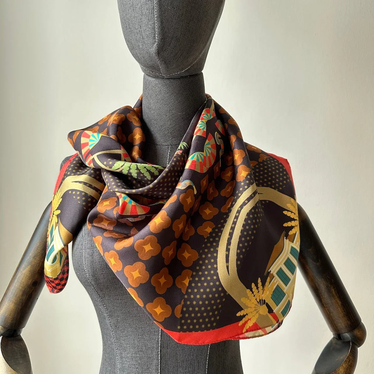 BINARY STYLE | Festive Night At Kampong Glam Silk Square Scarf 87x87cm