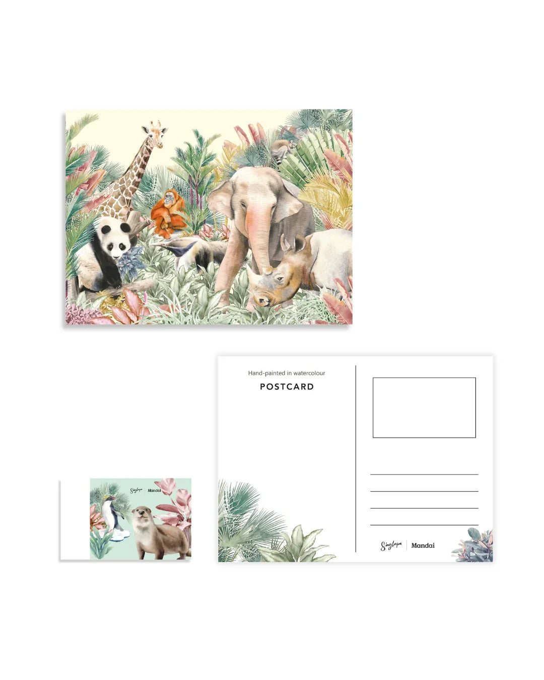 MANDAI WILDLIFE GROUP | MANDAI x SINGLAPA | Living Tapestry Postcard + Stamp Set