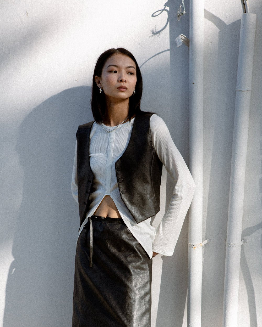 SAERO COLLECTIVE | Split Layer Top | Ivory