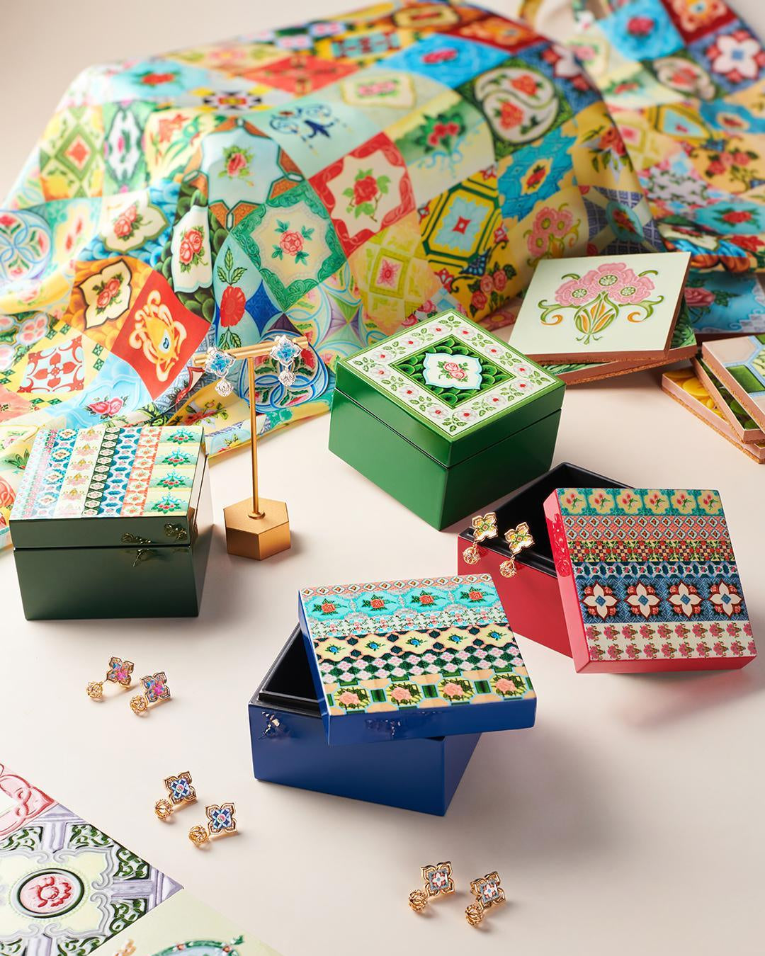 RARE BIRD COLLECTION | Peranakan Trinket Box Petite - Floral