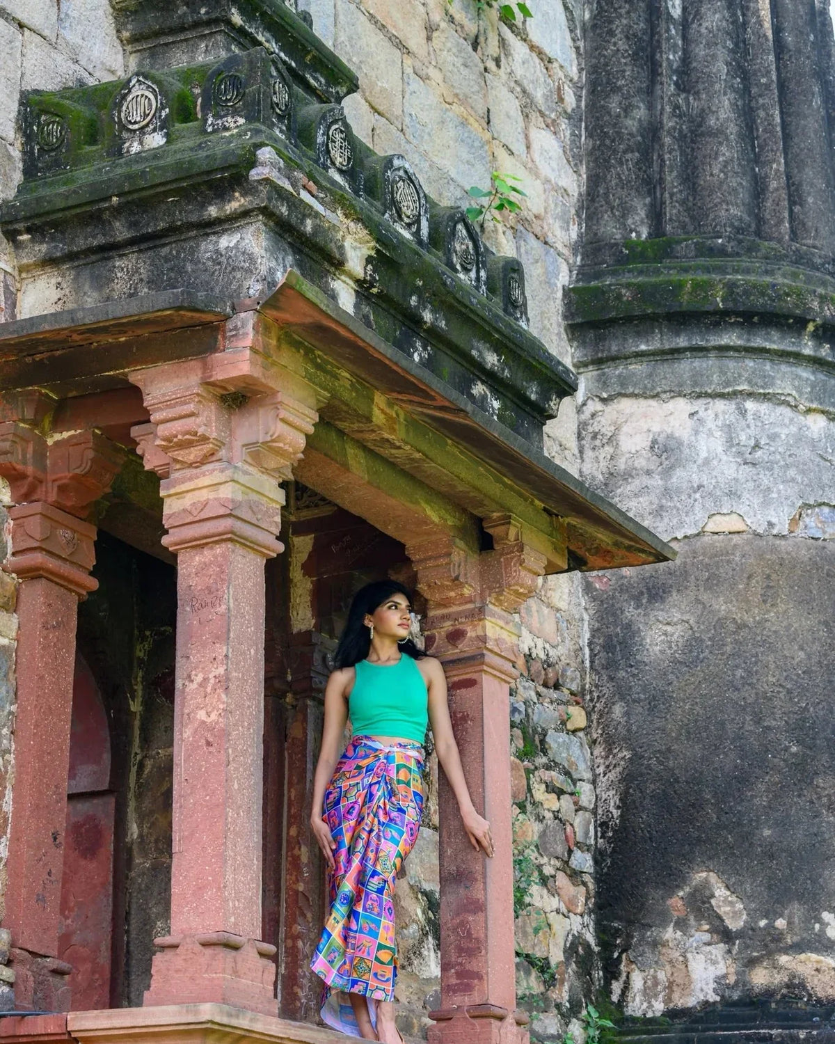 PHOTO PHACTORY | Jiwas Wrap Skirt | Heritage Mosaic Skirt