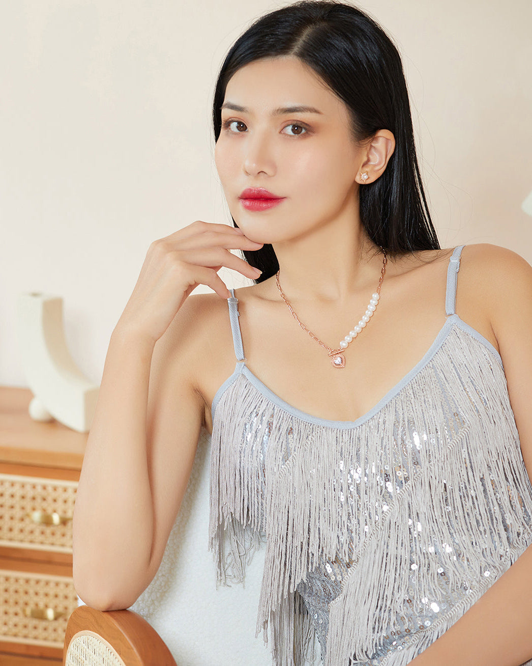 PEARLY LUSTRE | Asian Civilisations Museum Freshwater Pearl Earrings WE00231 | ACM Collection