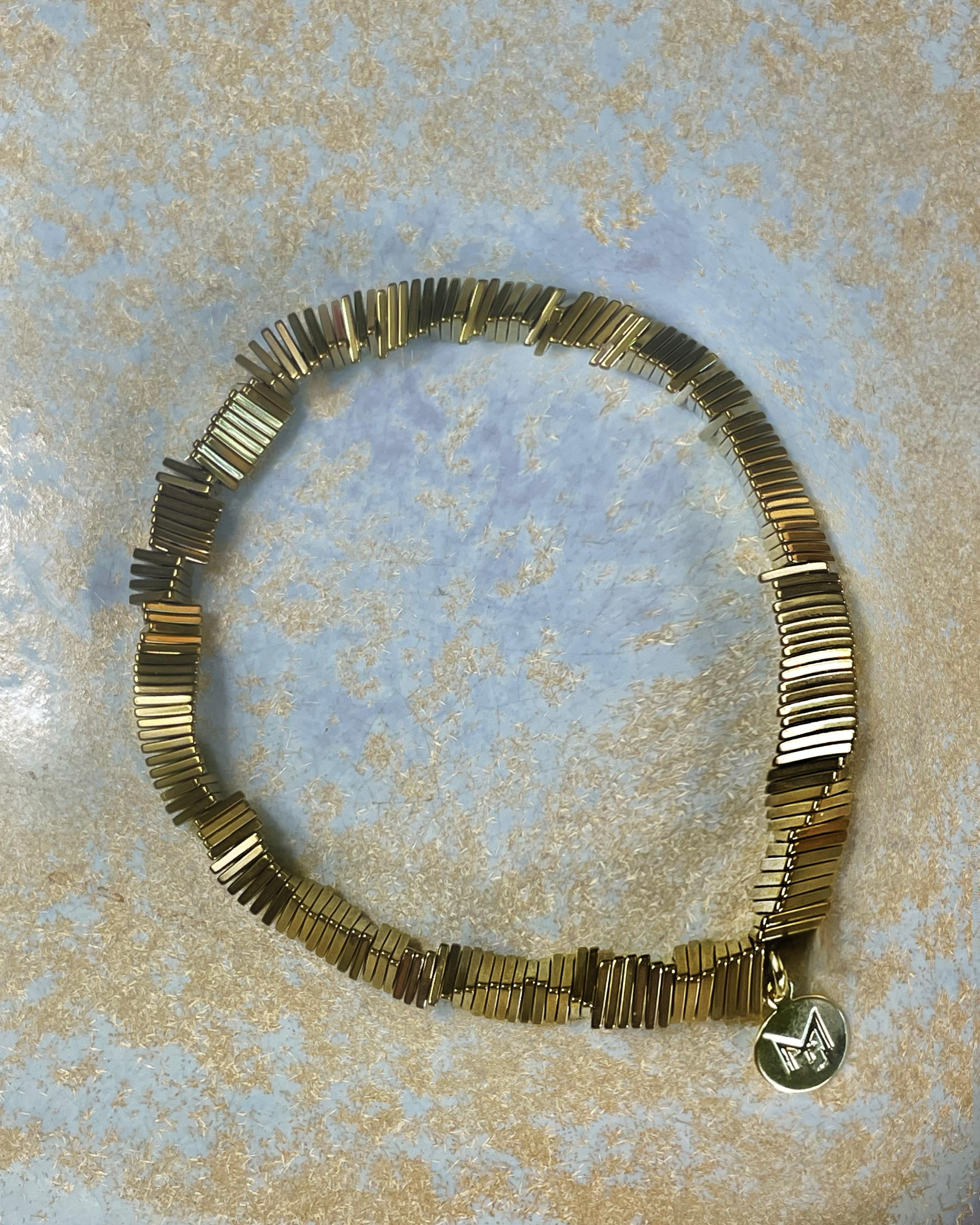 MARILYN TAN JEWELLERY | Kinetic Hematite Gemstone Elastic Bracelet