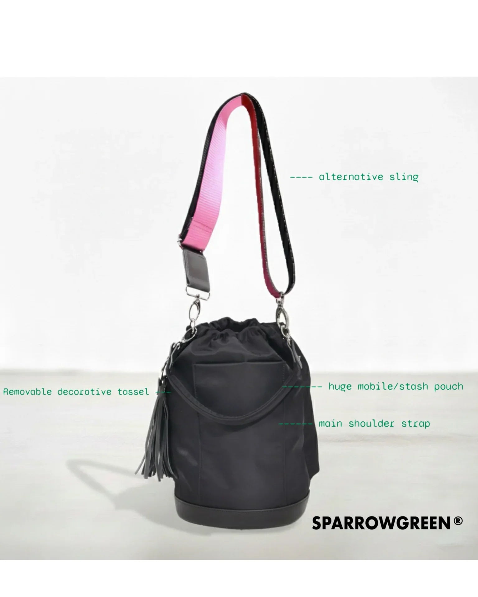 SPARROW GREEN | Brinkley Bucket Bag