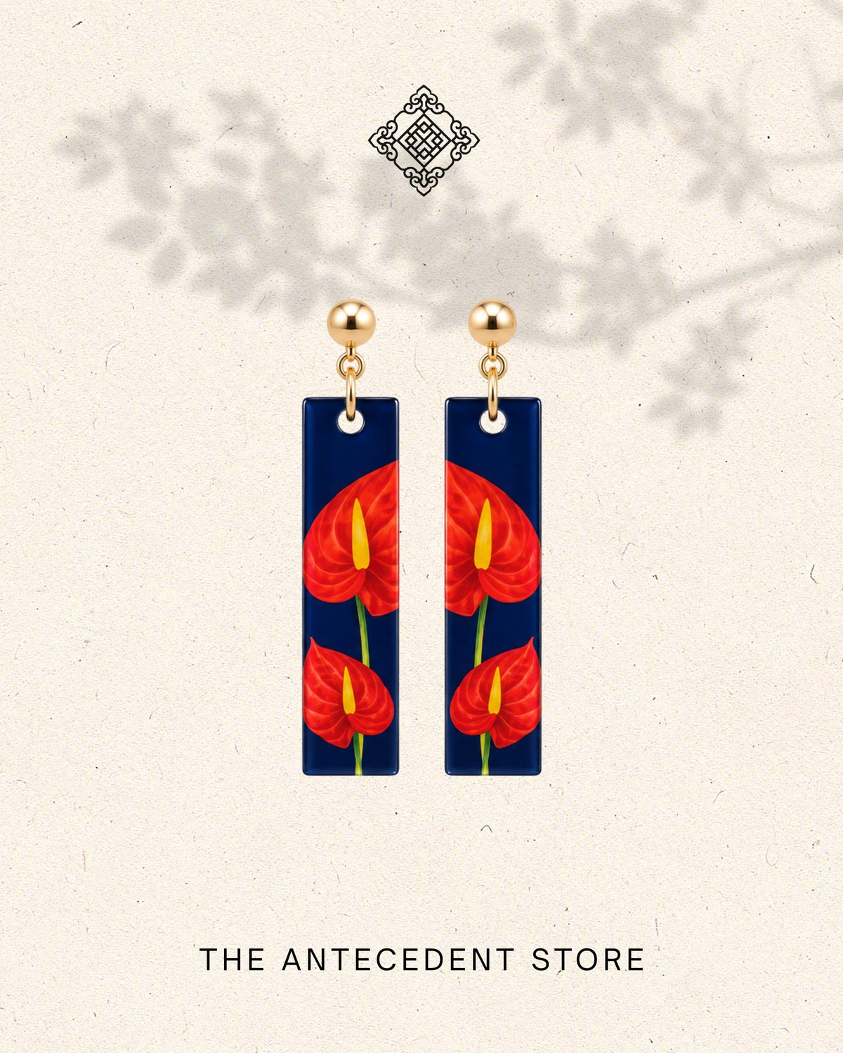THE ANTECEDENT STORE | Anthurium Earrings | Stories Of Singapore